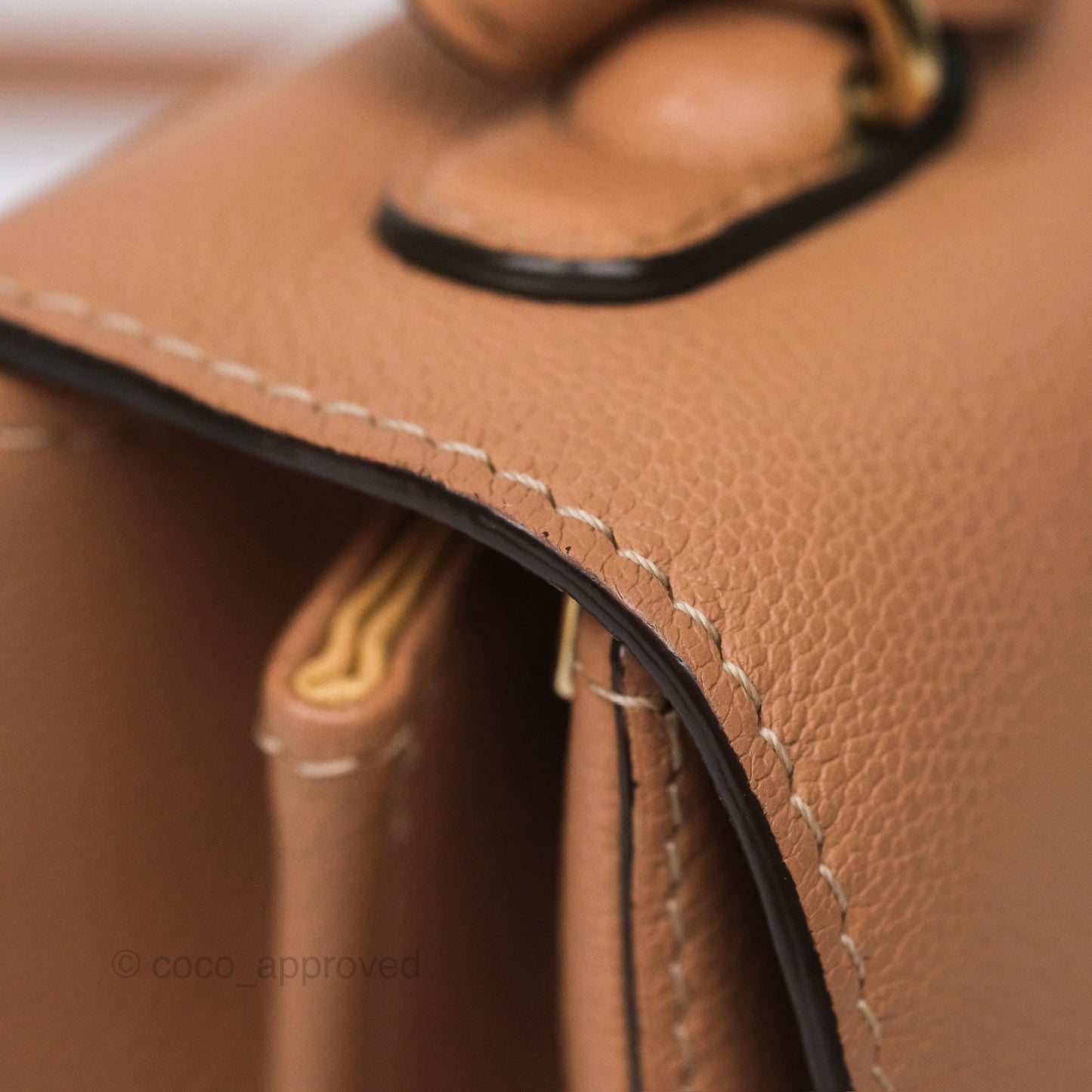 Delvaux Mini Brillant Bag Nude Grained Calfskin Gold Hardware