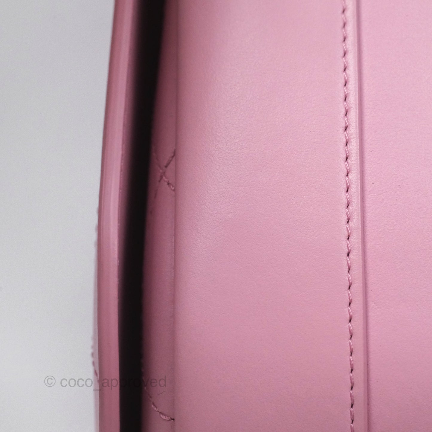 Chanel Stitched Ring My Bag Flap Crossbody Pink Calfskin Silver Hardware