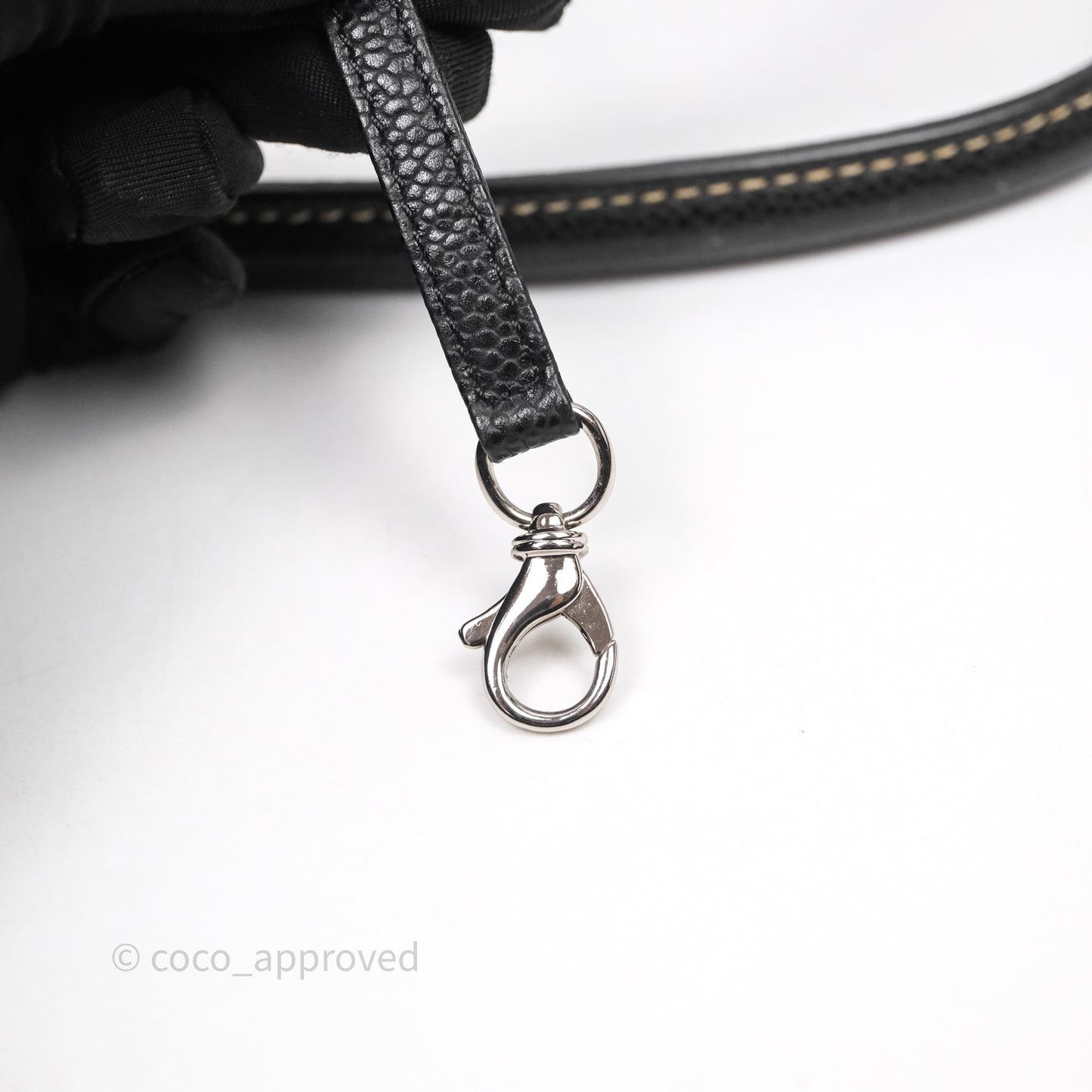 Chanel CC Print Logo Tote Bag Black