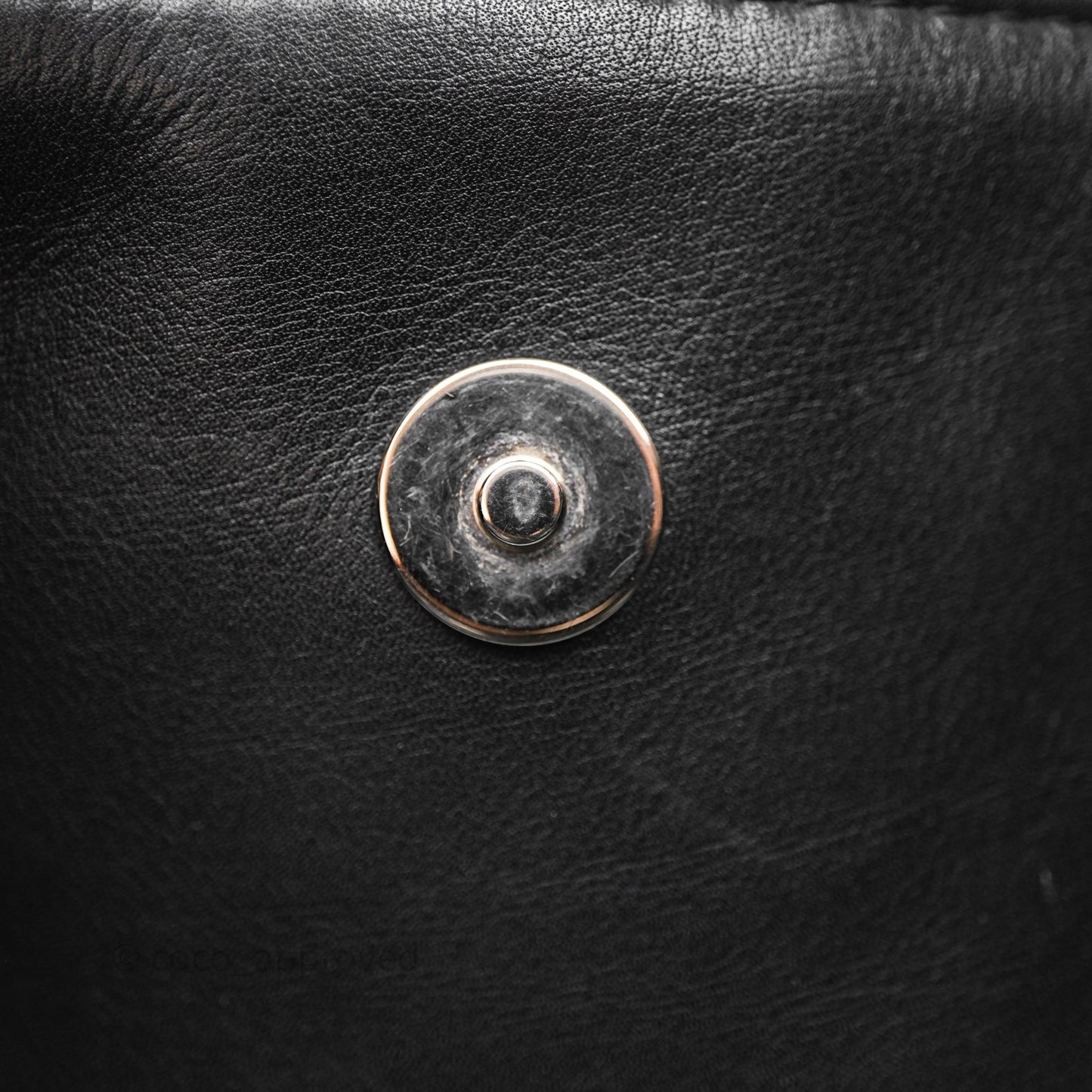 Chanel In The Business Tote Bag Black Calfskin Silver Hardware