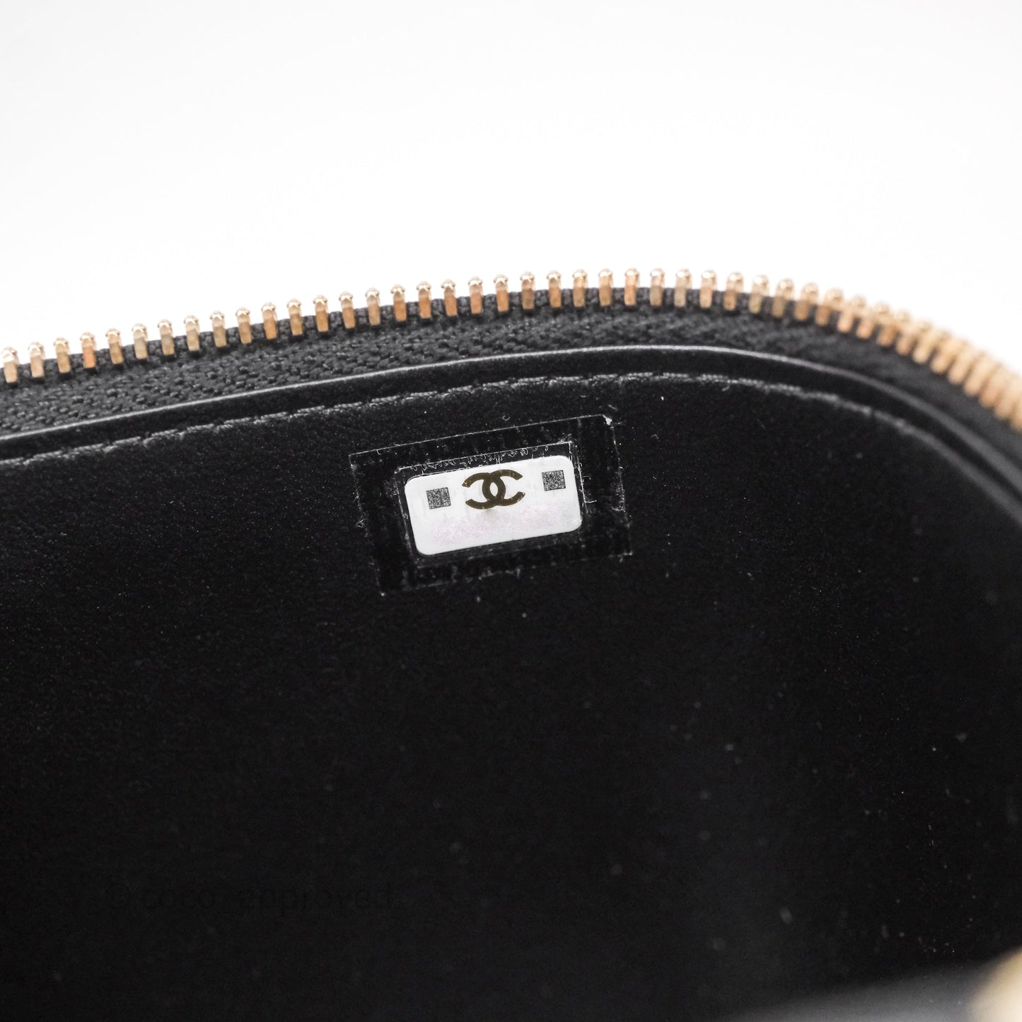 Chanel Vanity Rectangular Metal Top Handle Black Lambskin Aged Gold Hardware