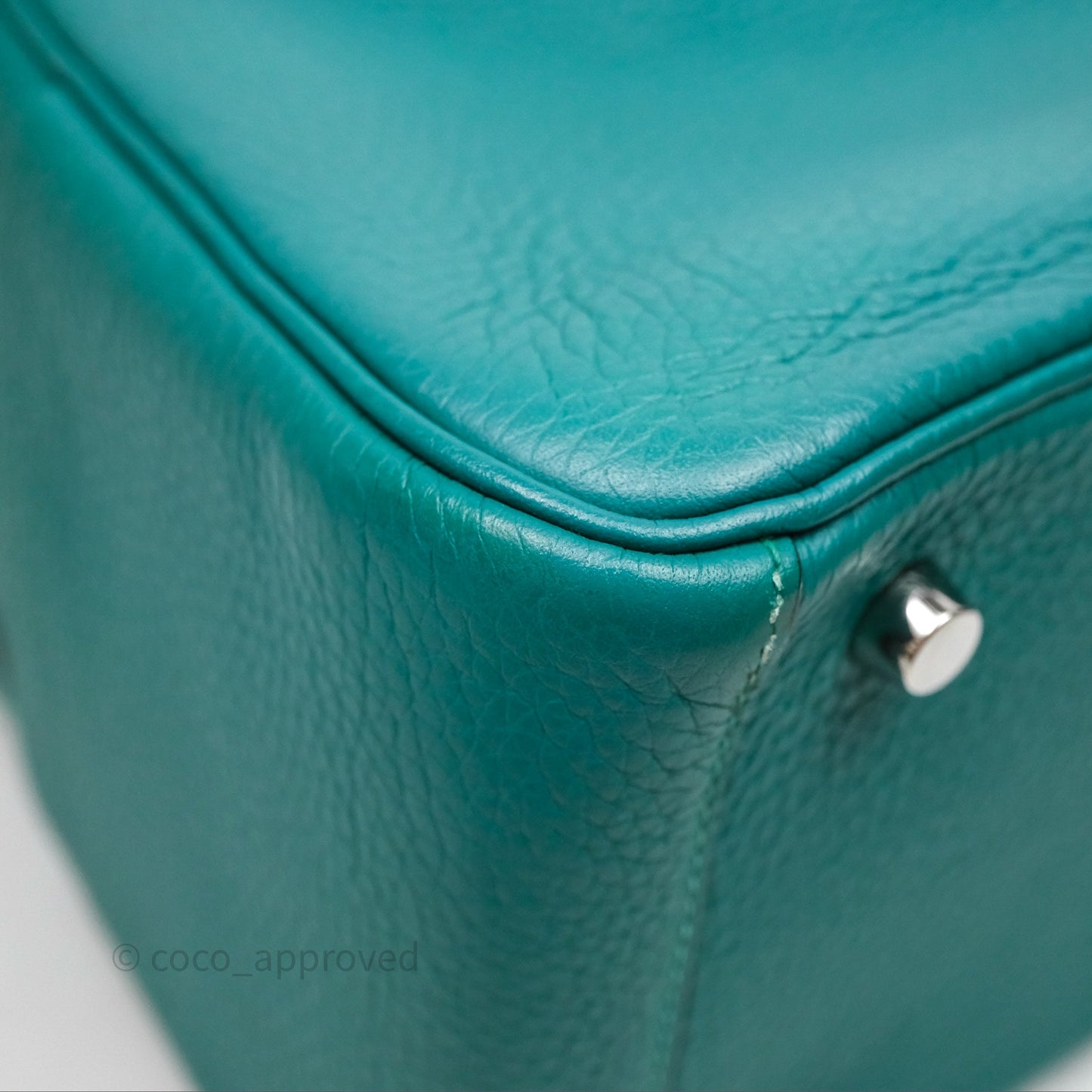 Hermès Lindy 26 Vert Verone U1 Clemence Palladium Hardware