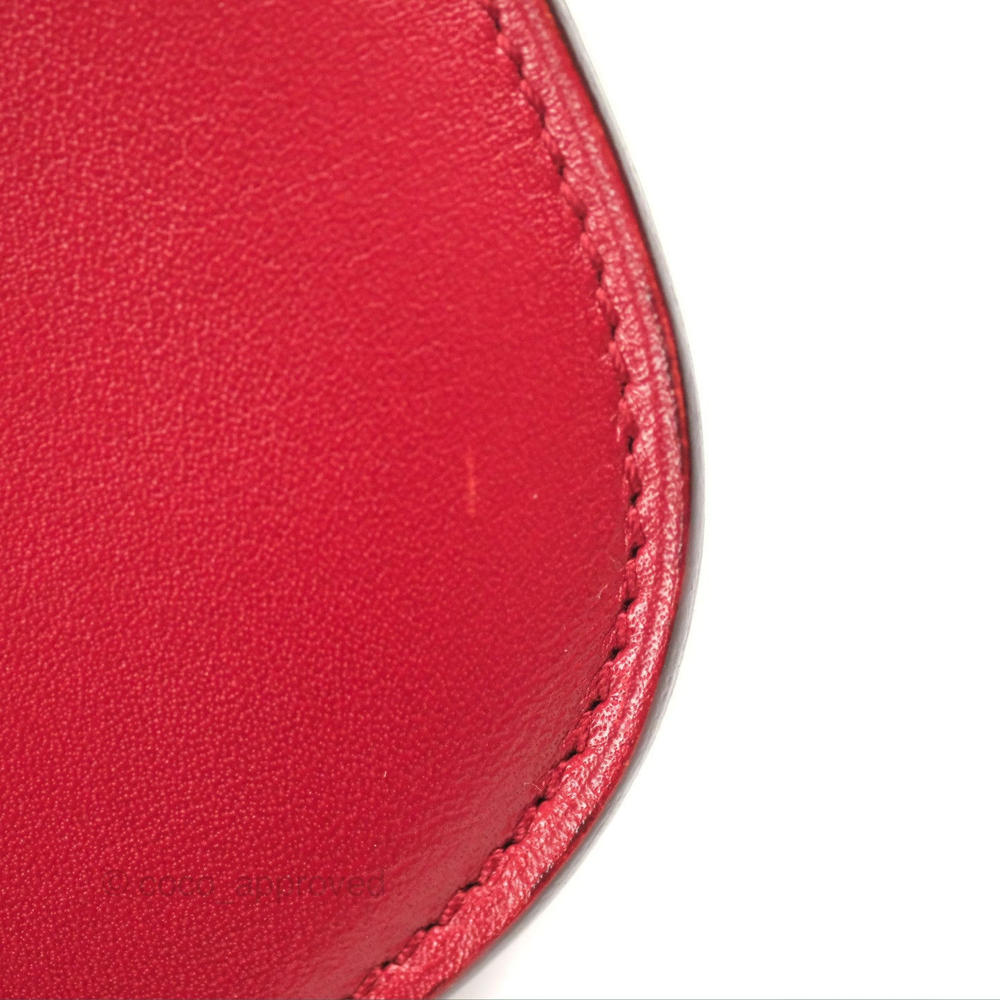 Celine Medium Classic Box Flap Red Calfskin