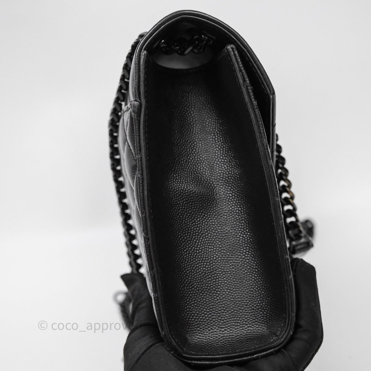 Saint Laurent Envelope Medium So Black Caviar