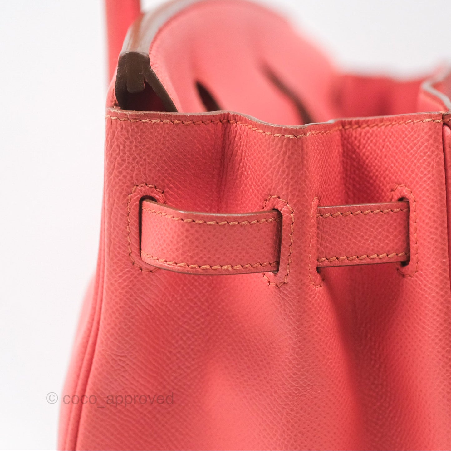 Hermès Birkin 30 Retourne Flamingo I5 Epsom Gold Hardware
