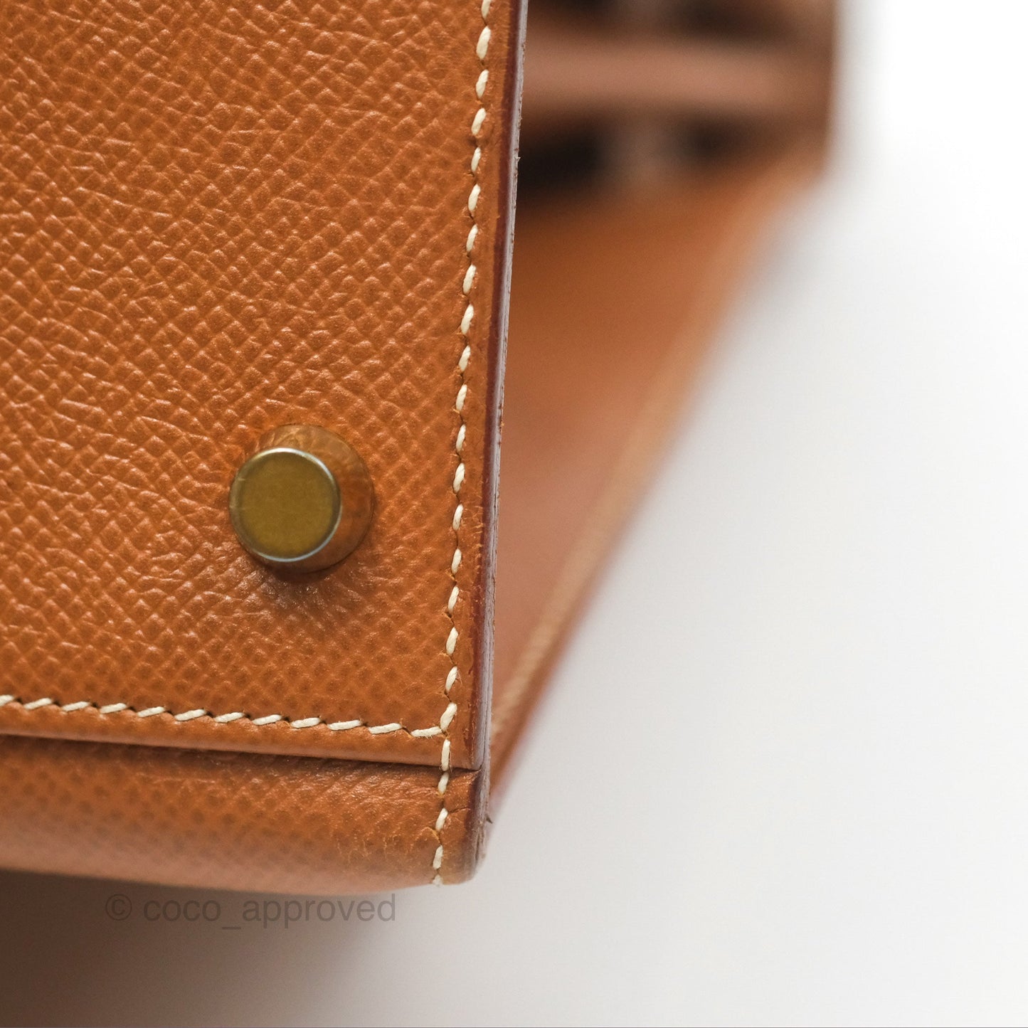 Hermès Kelly 32 Sellier Gold Epsom Gold Hardware