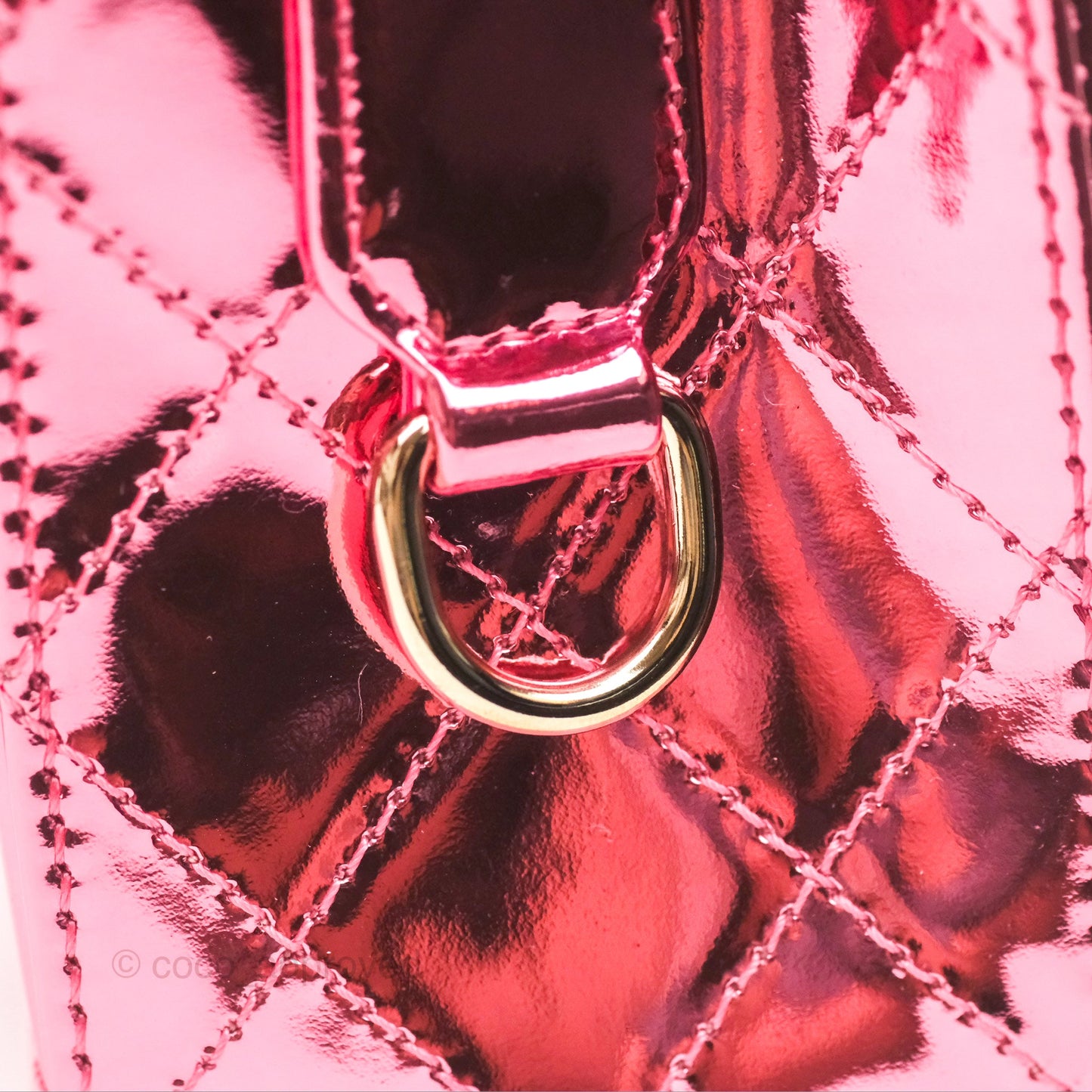 Chanel Small Flap Star Backpack Metallic Pink Mirror Calfskin Gold Hardware 24C