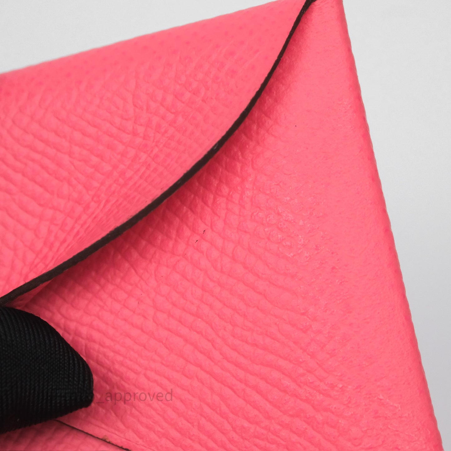 Hermès Calvi Card Holder Rose Azalee 8W Epsom Palladium Hardware