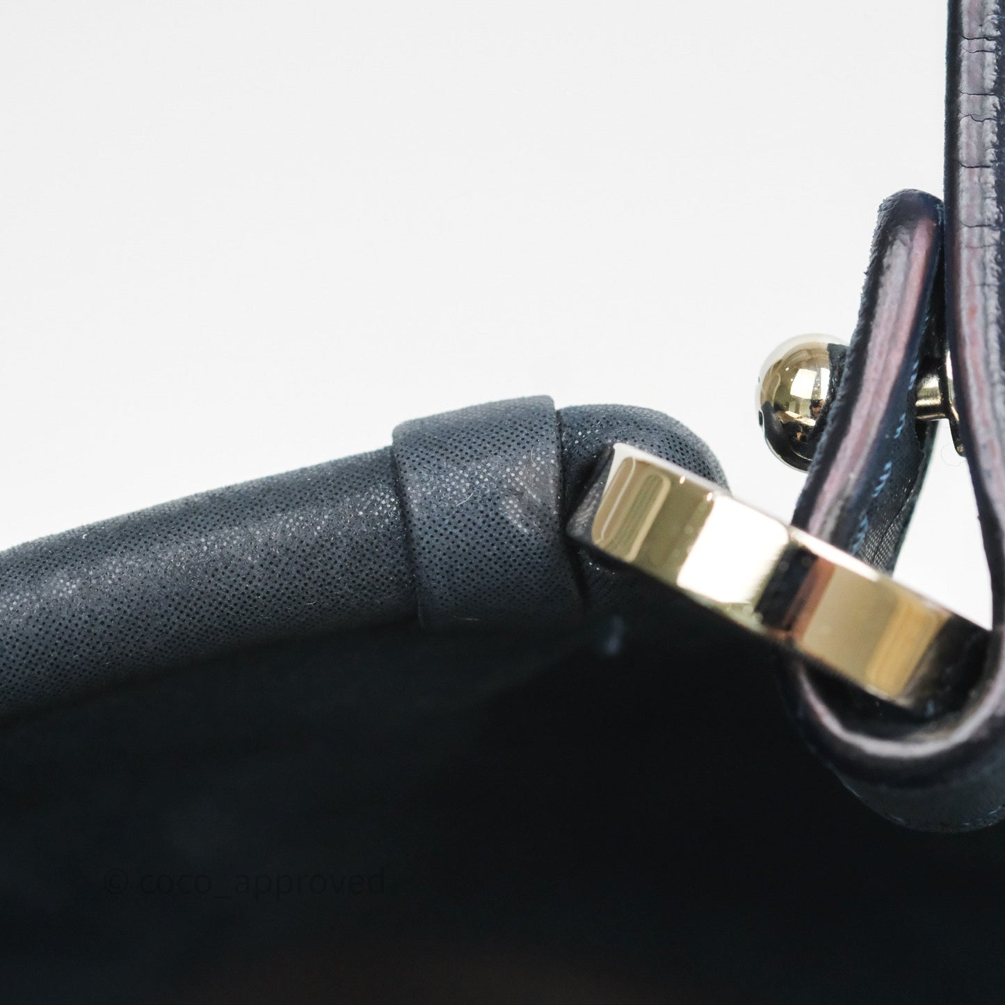 Chanel Small Sea Hit Tote Navy Iridescent Calfskin Silver Hardware