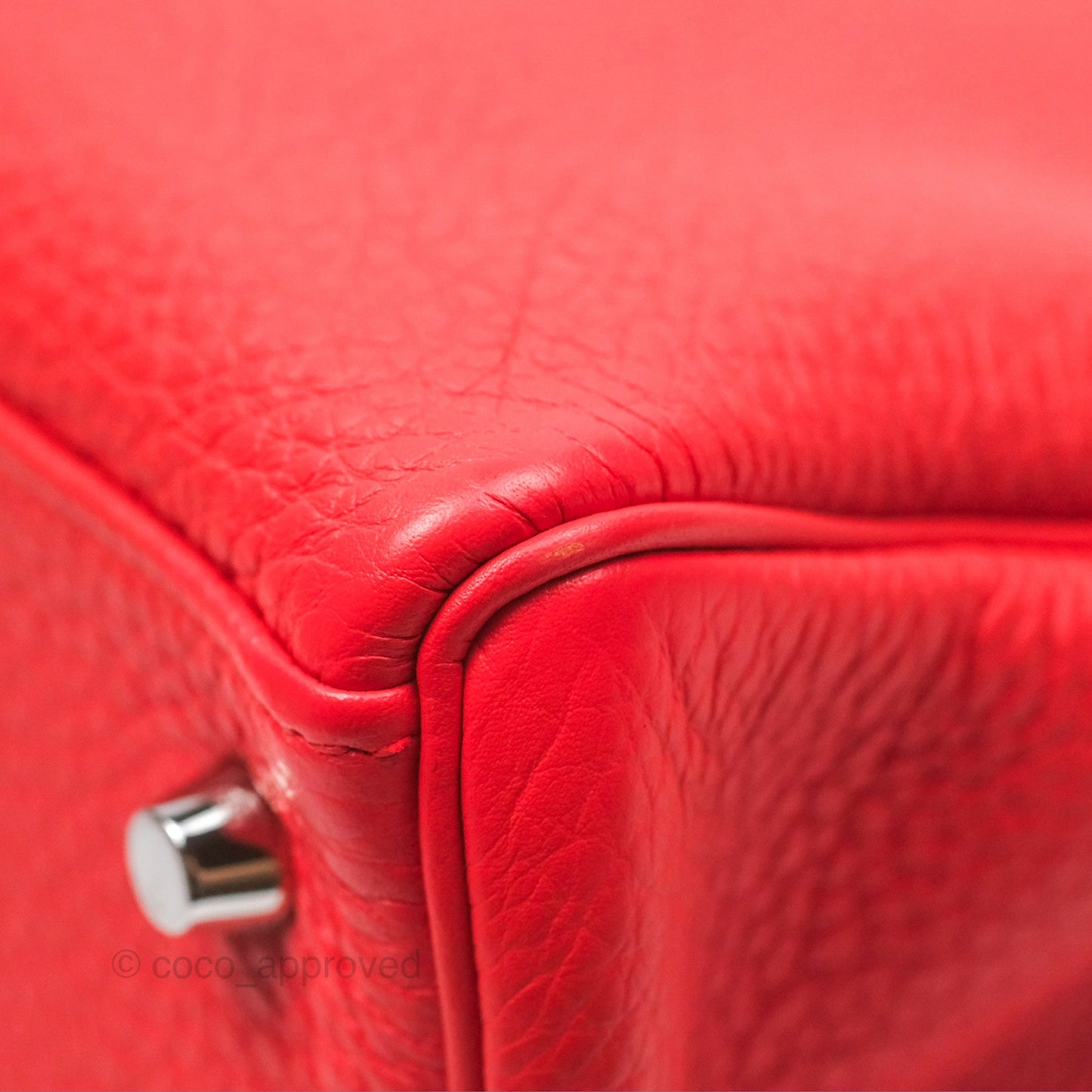 Hermès Kelly 32 Retourne Rose Jaipur Clemence Palladium Hardware