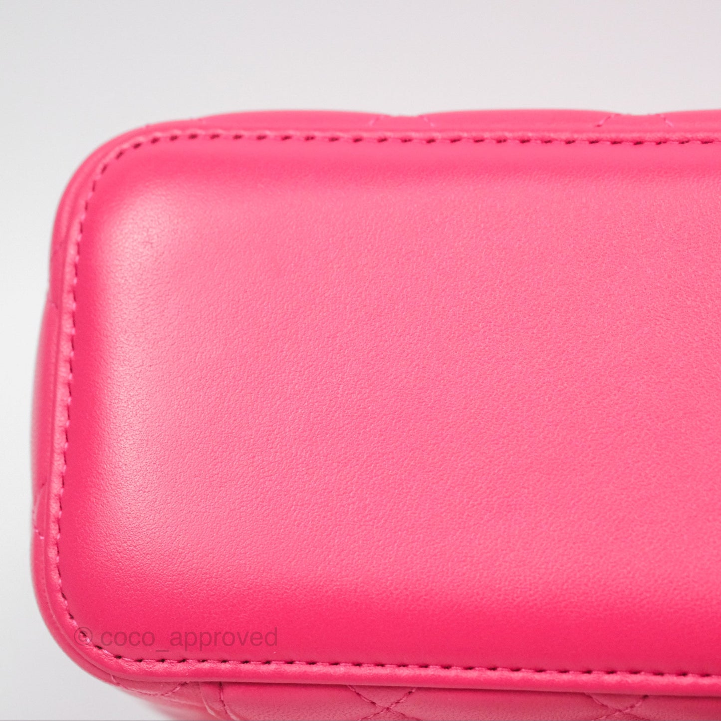Chanel Trendy CC Vanity With Chain Dark Pink Lambskin Gold Hardware