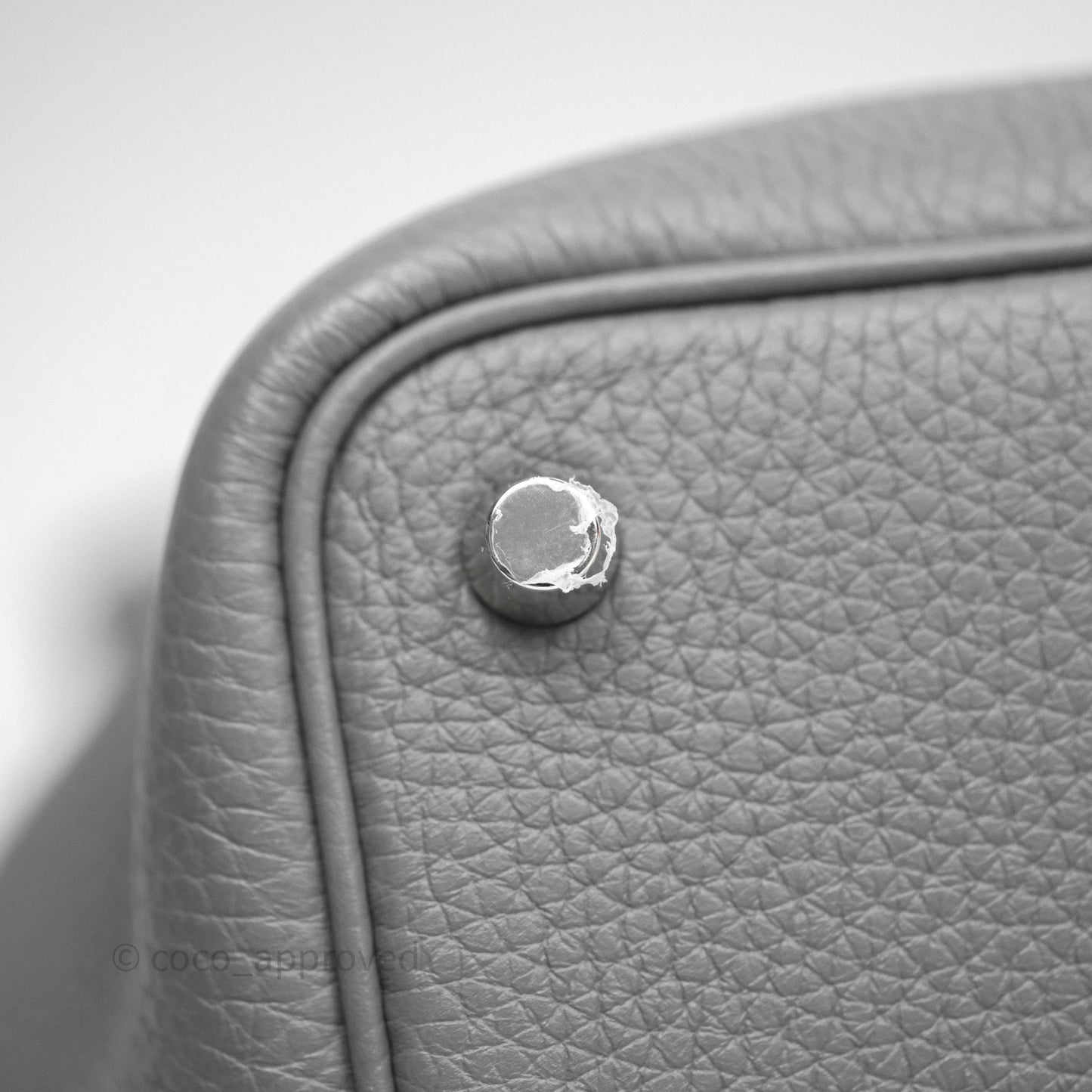 Hermès Picotin 18 Etain 8F Clemence Palladium Hardware