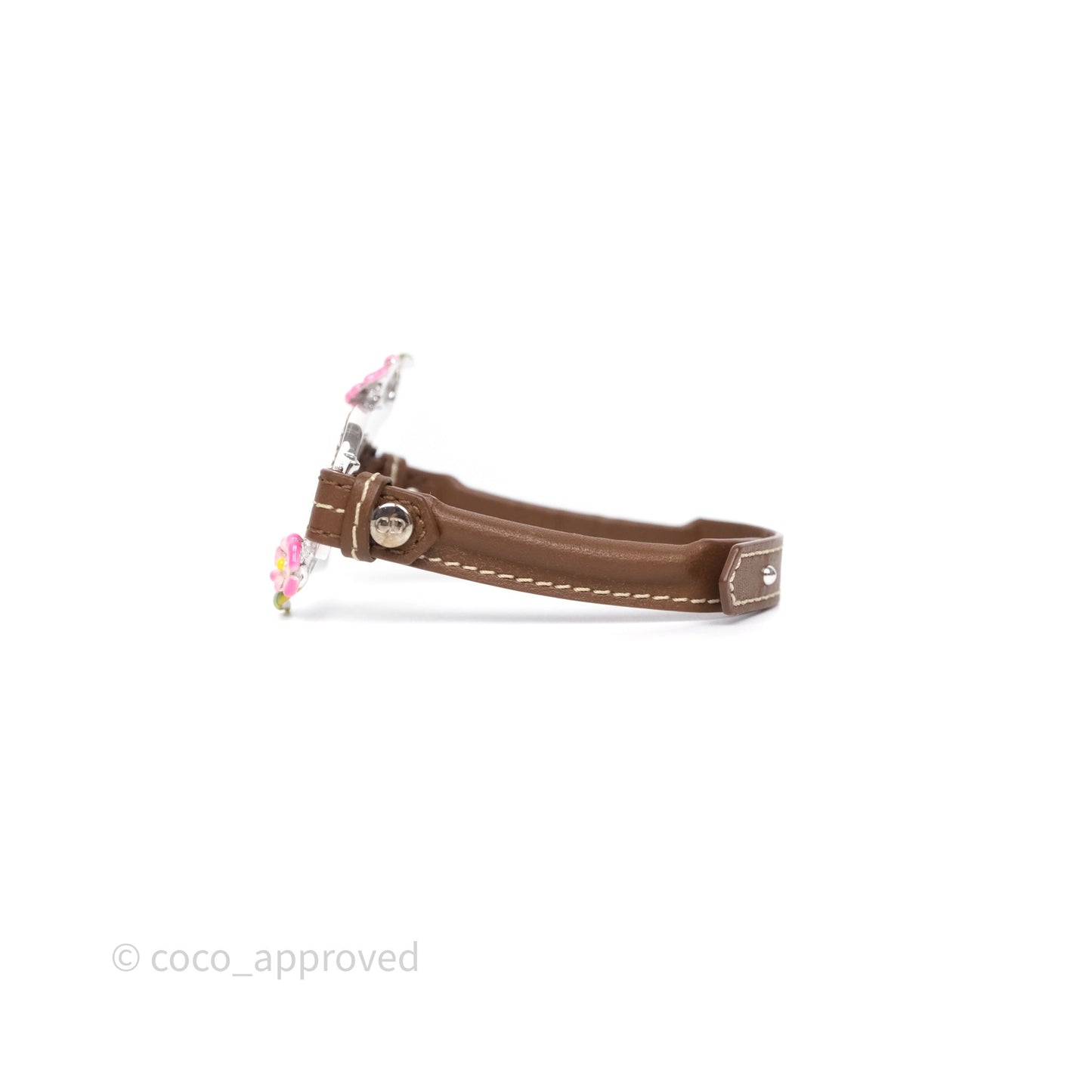 Christian Dior Flower Brown Bracelet