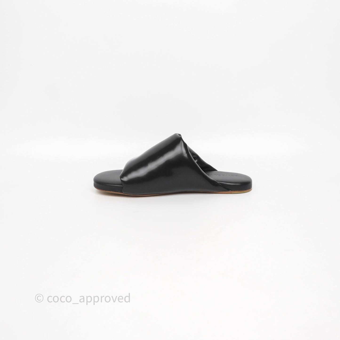 Bottega Veneta Black Cushion Sandals Size 36