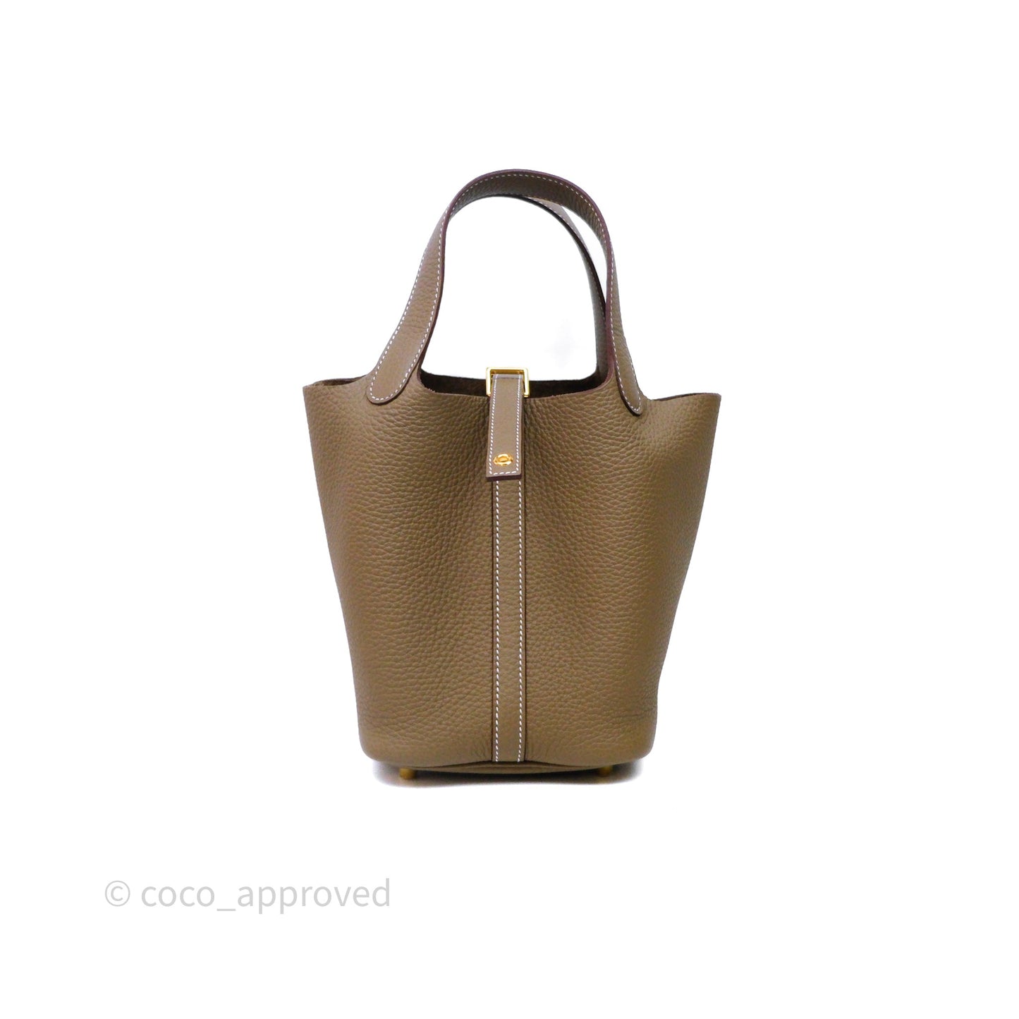 Hermès Picotin Lock 18 Etoupe Clemence Gold Hardware