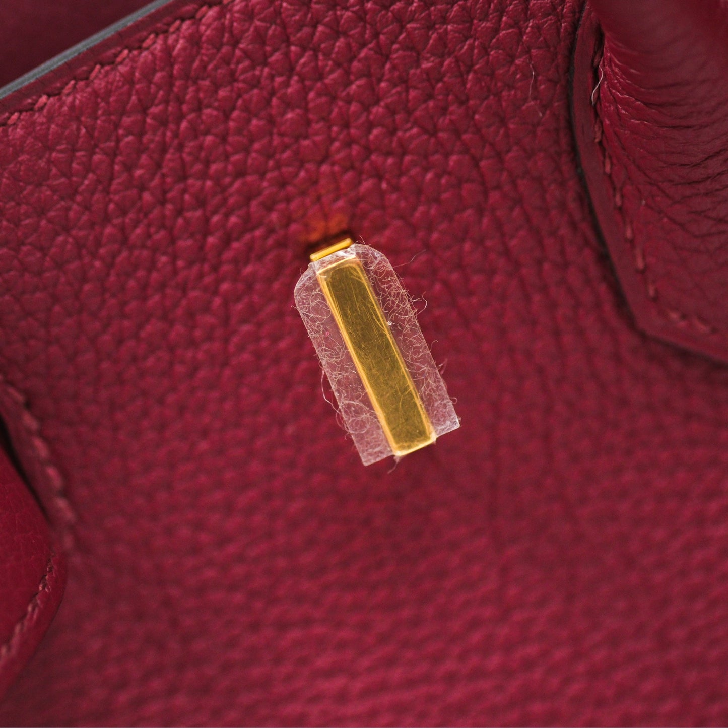 Hermès Birkin 25 Retourne Rouge Grenat K1 Togo Gold Hardware