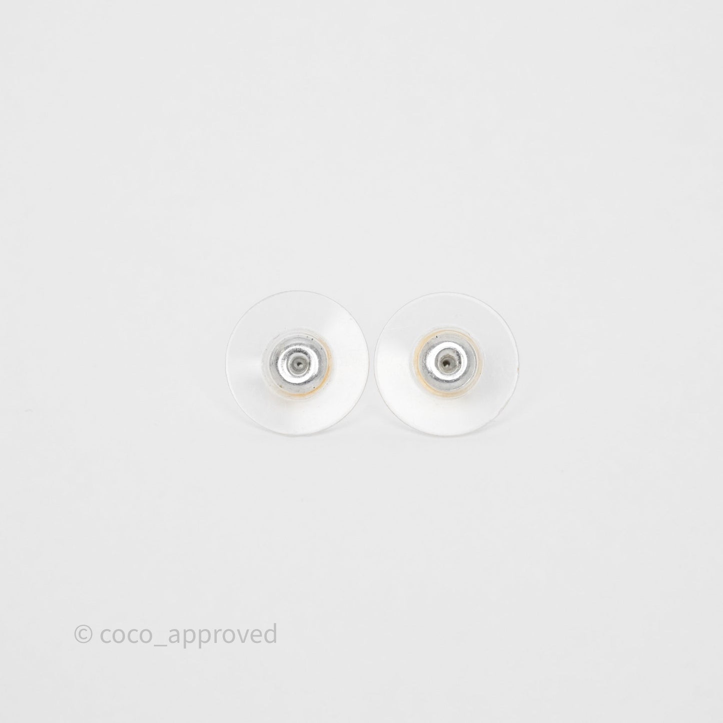 Chanel CC Crystals Pearl Earrings Gold Tone 19S