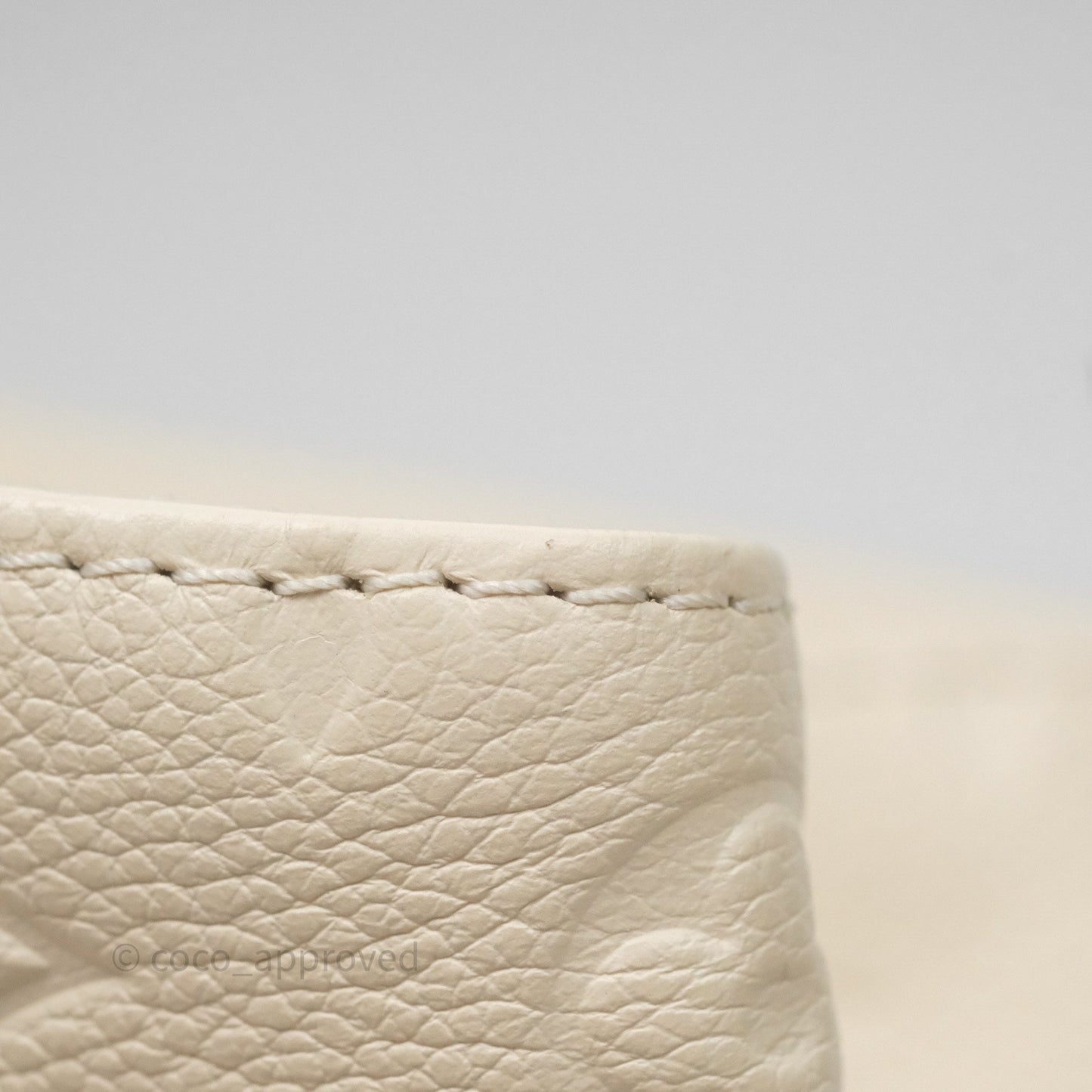 Louis Vuitton Backup Cream Monogram Empreinte Leather