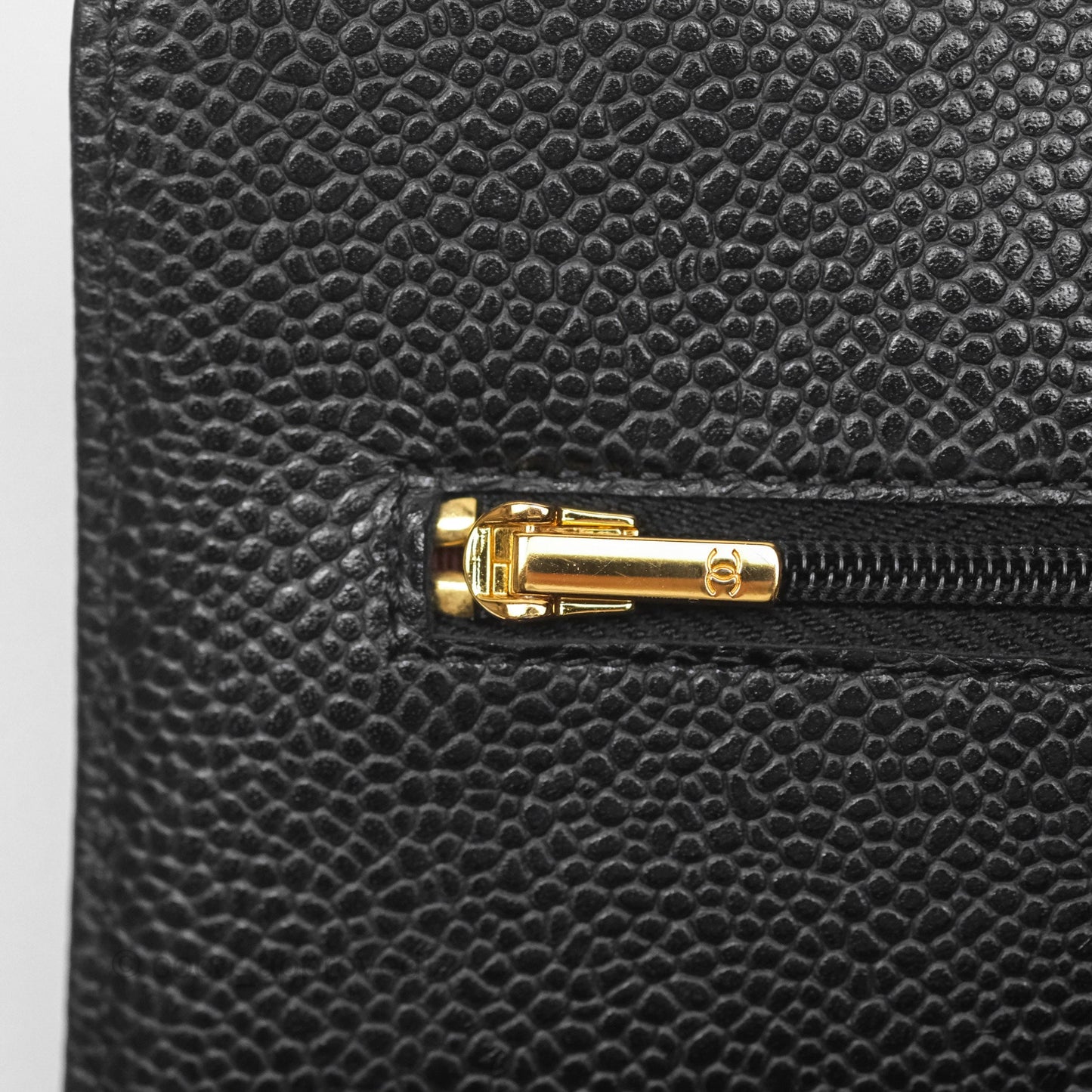 Chanel Classic Wallet On Chain WOC Quilted Black Caviar Gold Hardware