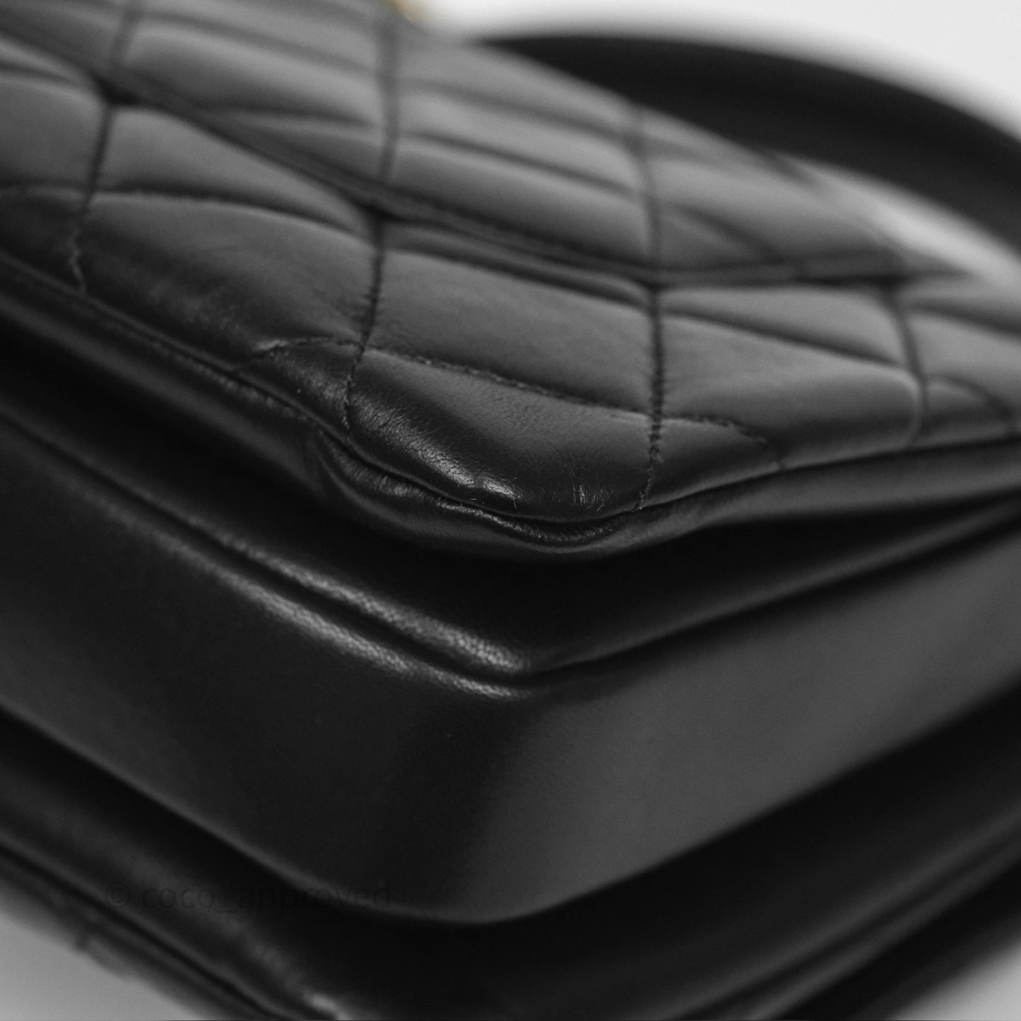 Chanel Small Trendy CC Black Lambskin Gold Hardware