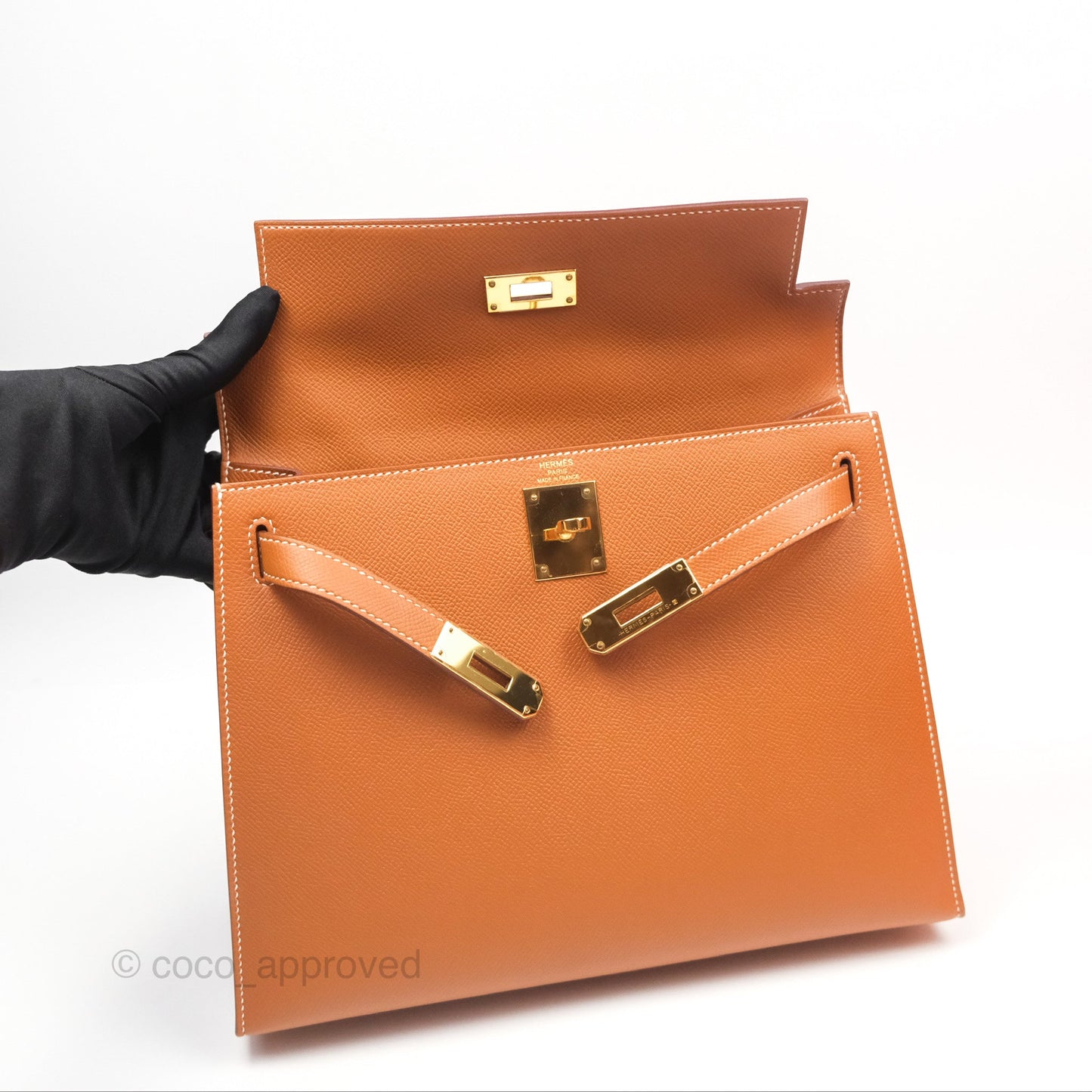 Hermès Kelly 28 Sellier Gold 37 Epsom Gold Hardware