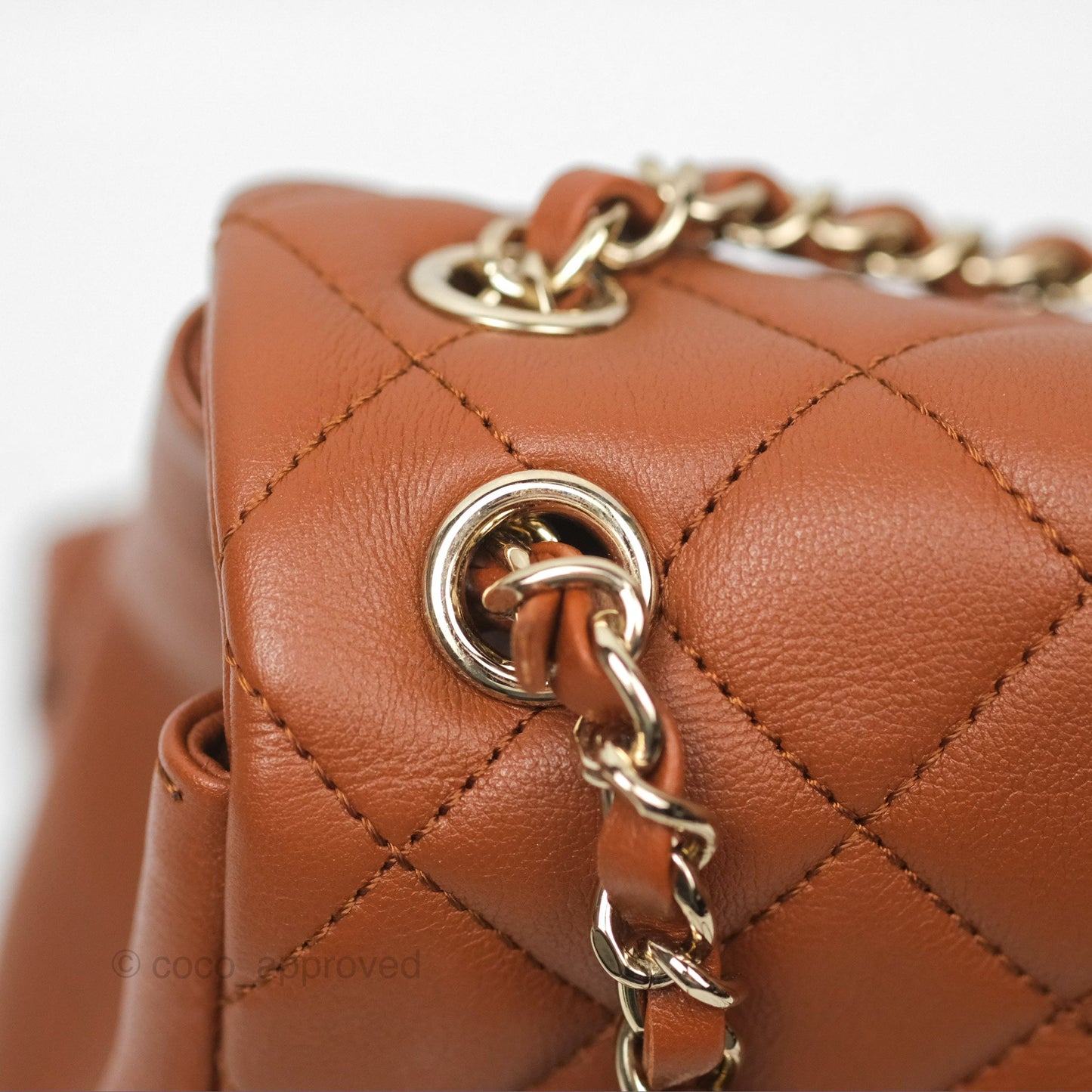 Chanel Medium Duma Backpack Tan Brown Calfskin Gold Hardware