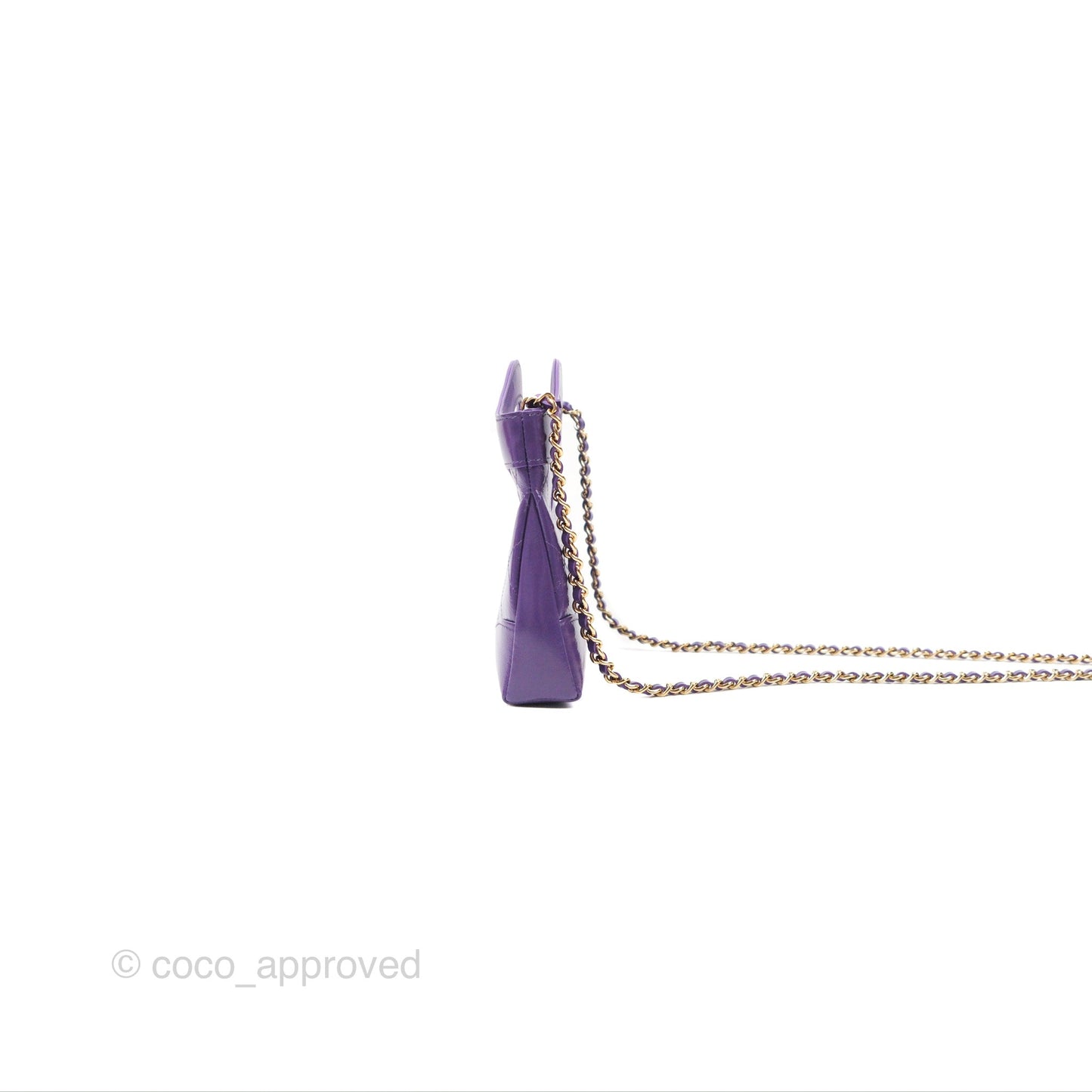 Chanel Nano 31 Purple Gold Hardware 24C