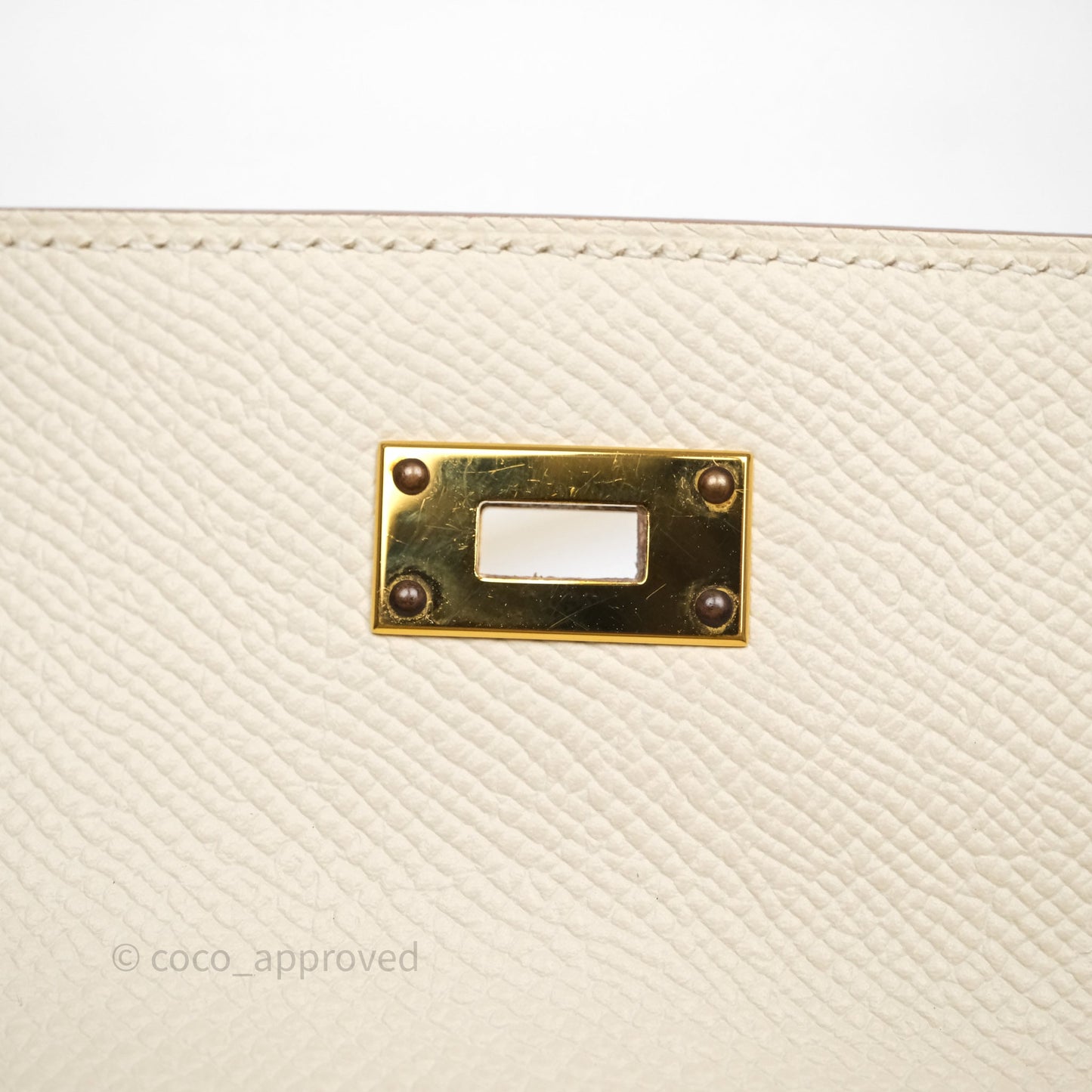 Hermès Kelly To Go Wallet Craie 10 Epsom Gold Hardware