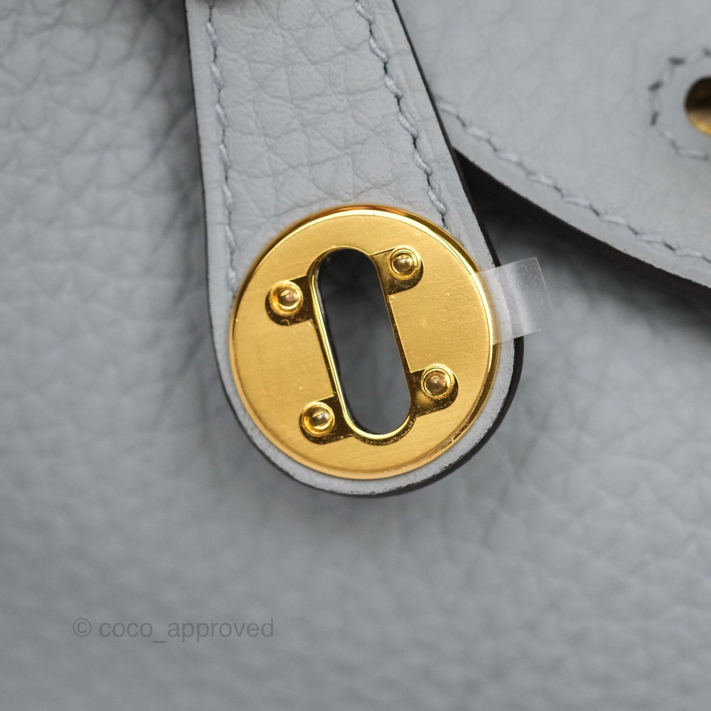 Hermès Mini Lindy 20 Blue Glacier 8U Clemence Gold Hardware
