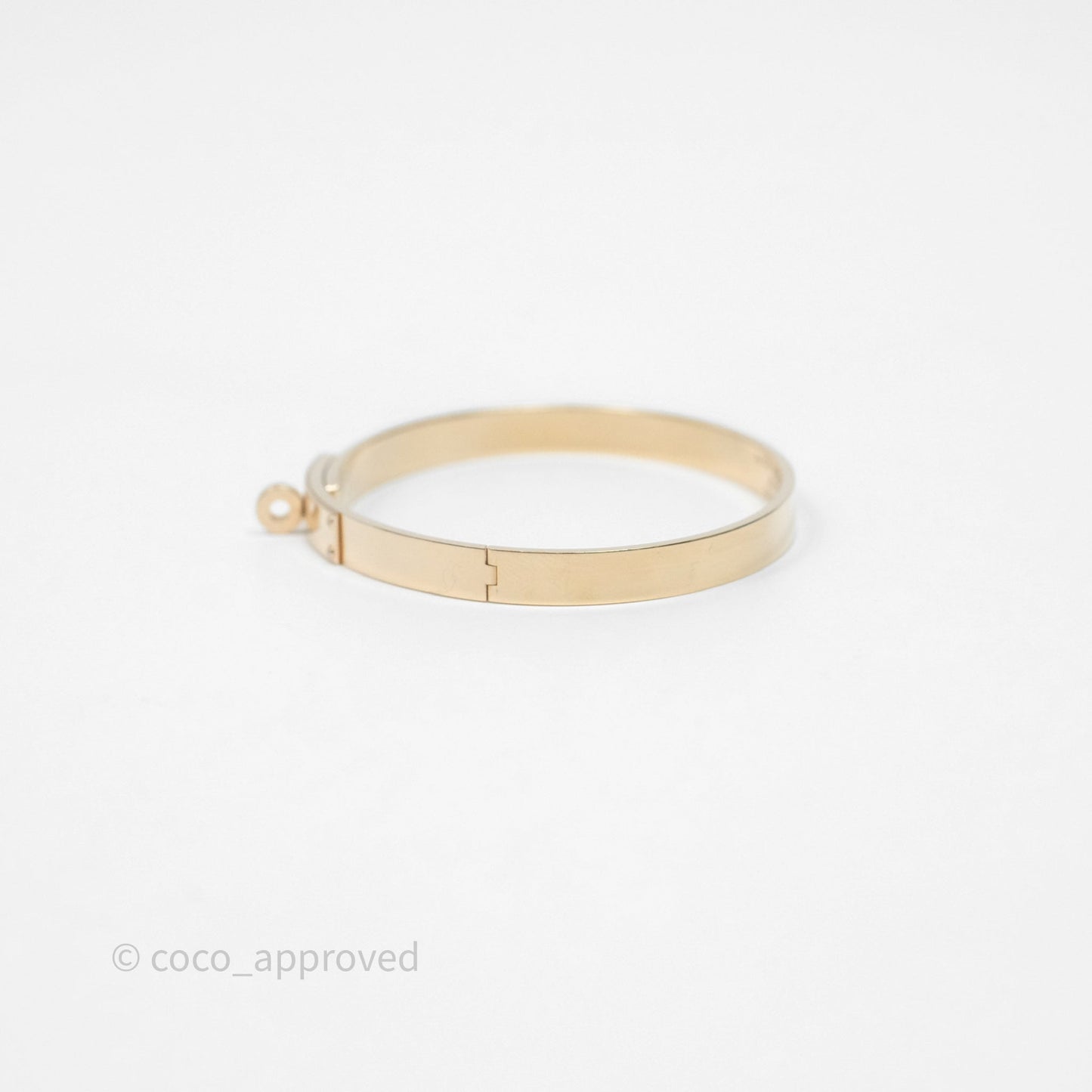 Hermès Kelly Bracelet PM 4 Diamonds Rose Gold