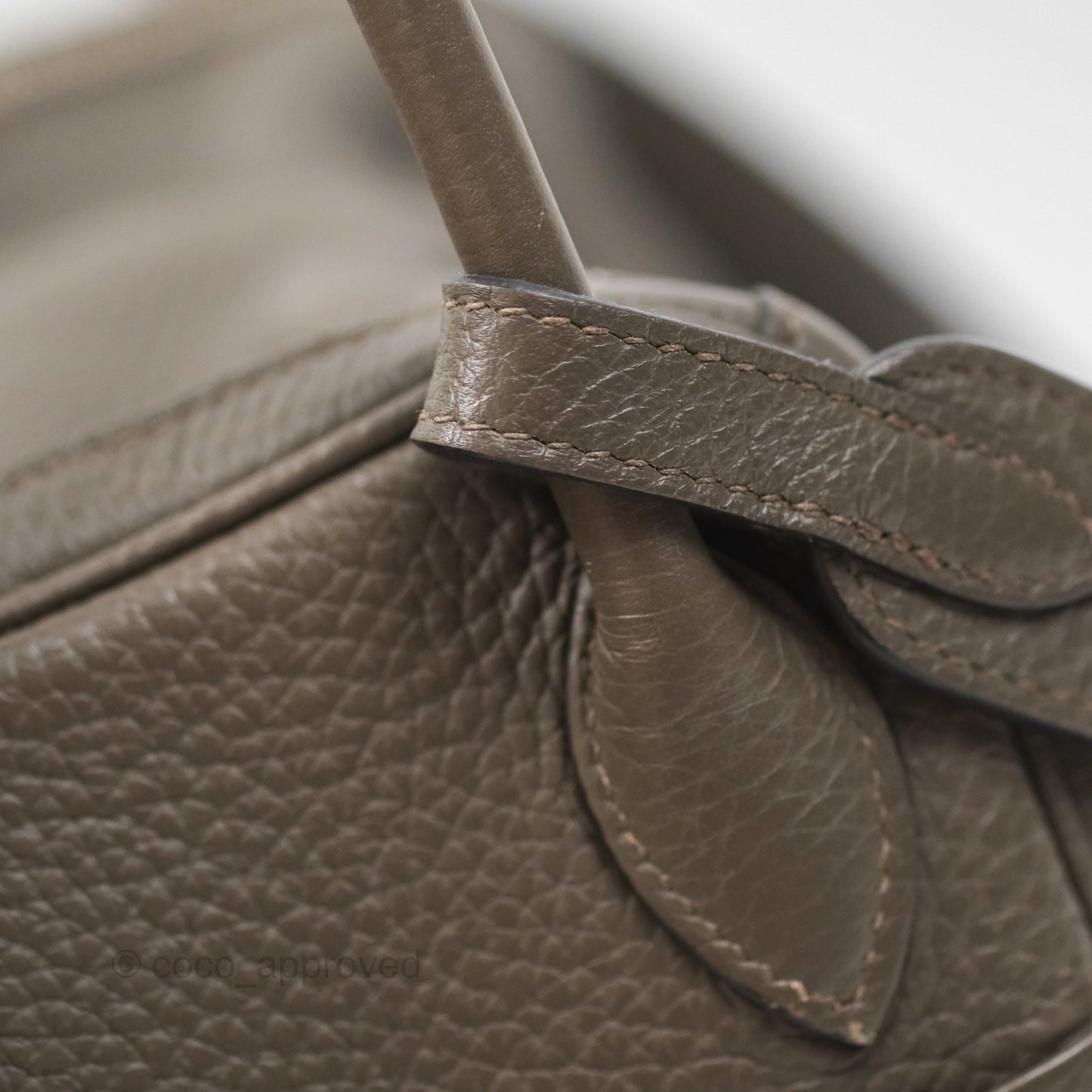 Hermès Lindy 26 Etain 8F Clemence Palladium Hardware