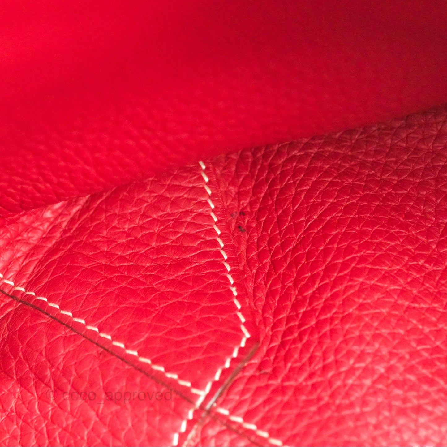 Hermès Double Sens Tote 36 Rouge Casaque Orange Crevette Clemence