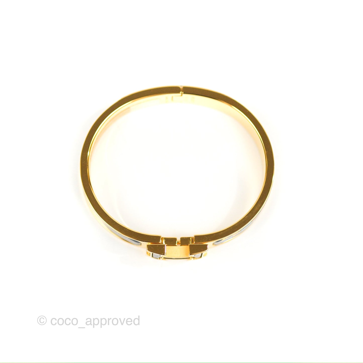 Hermès Clic H Space Derby Bracelet Indigo Multicolore Gold Hardware PM