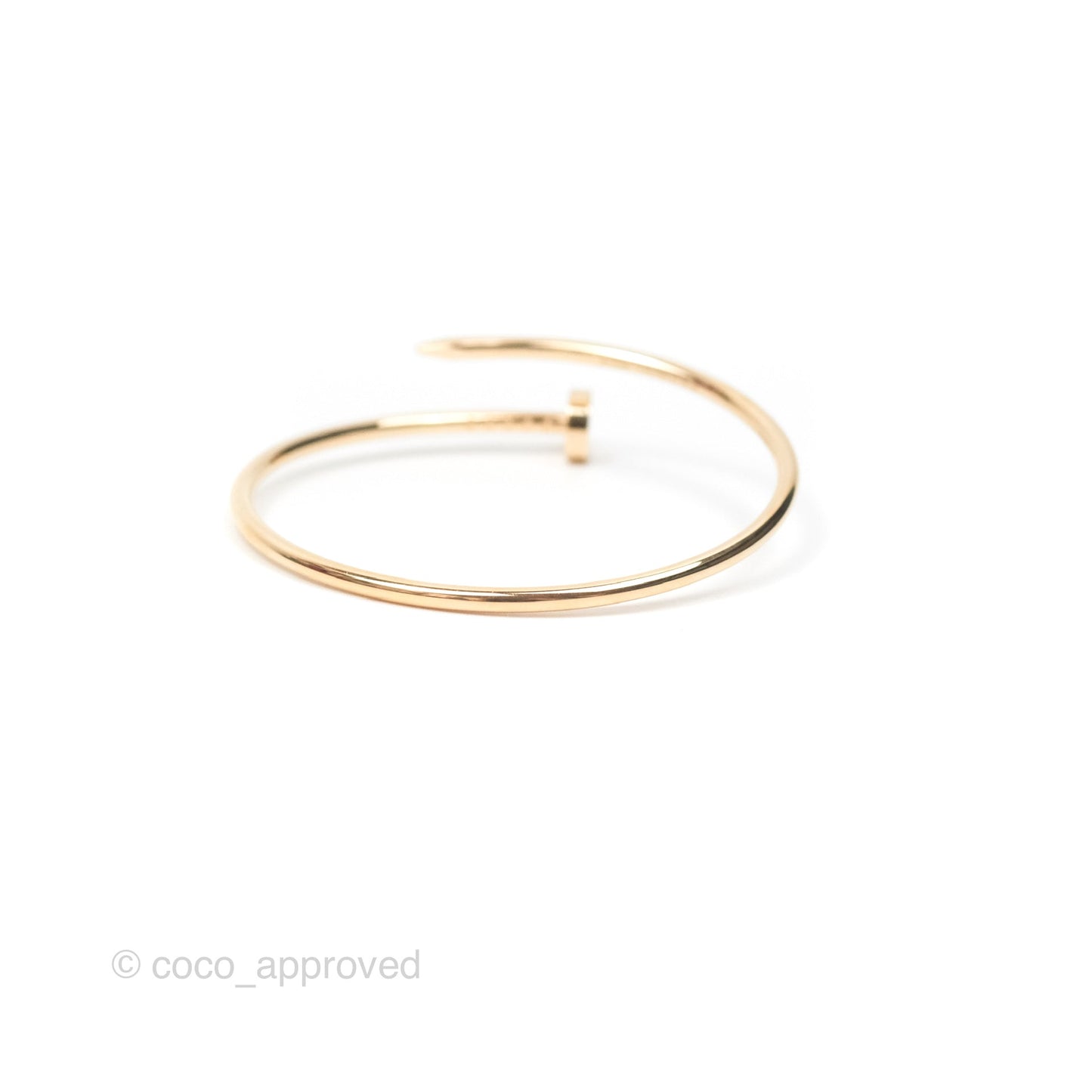 Cartier Small Juste Un Clou Bracelet Rose Gold Size 15