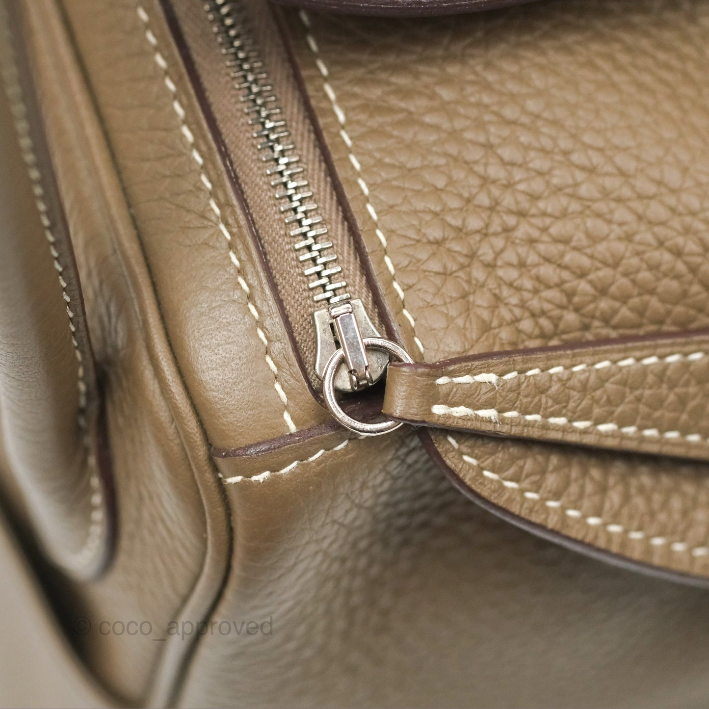Hermès Lindy 26 Etoupe Clemence Palladium Hardware
