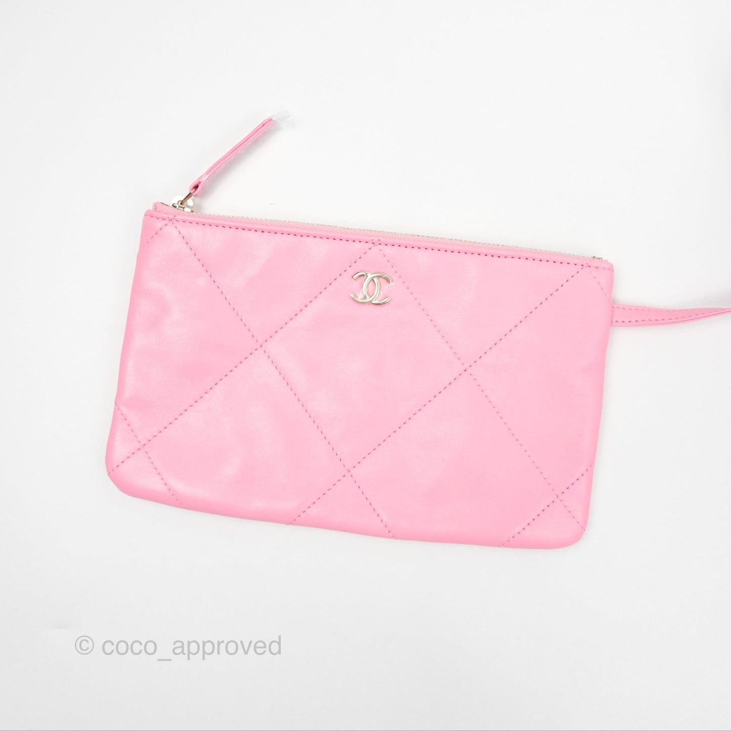 Chanel Coco Beach Bag Raffia Effect Braided Pink Beige Gold Hardware 24A