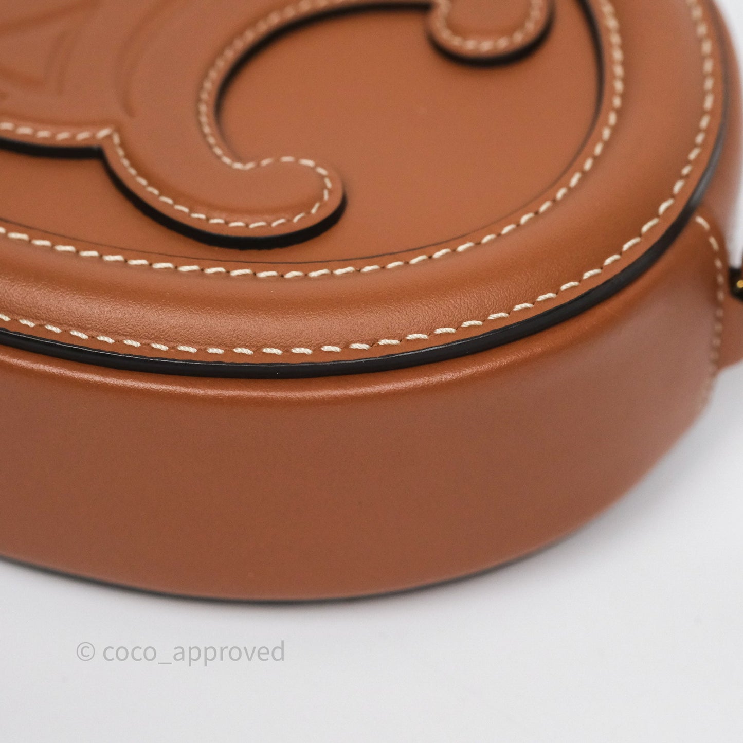 Celine Mini Oval Bag Cuir Triomphe Tan Calfskin
