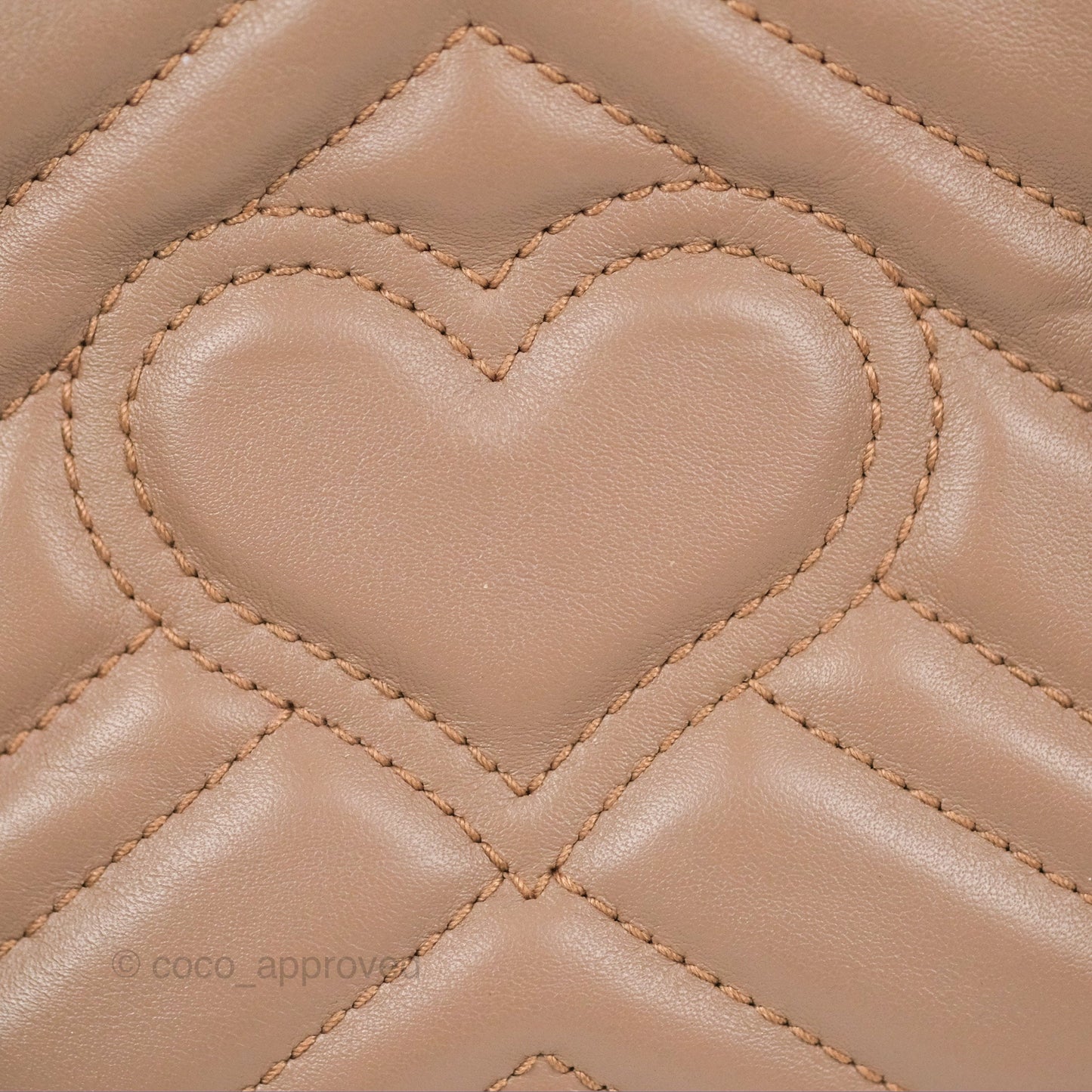 Gucci GG Marmont Matelassé Oval Belt Bag Dusty Pink
