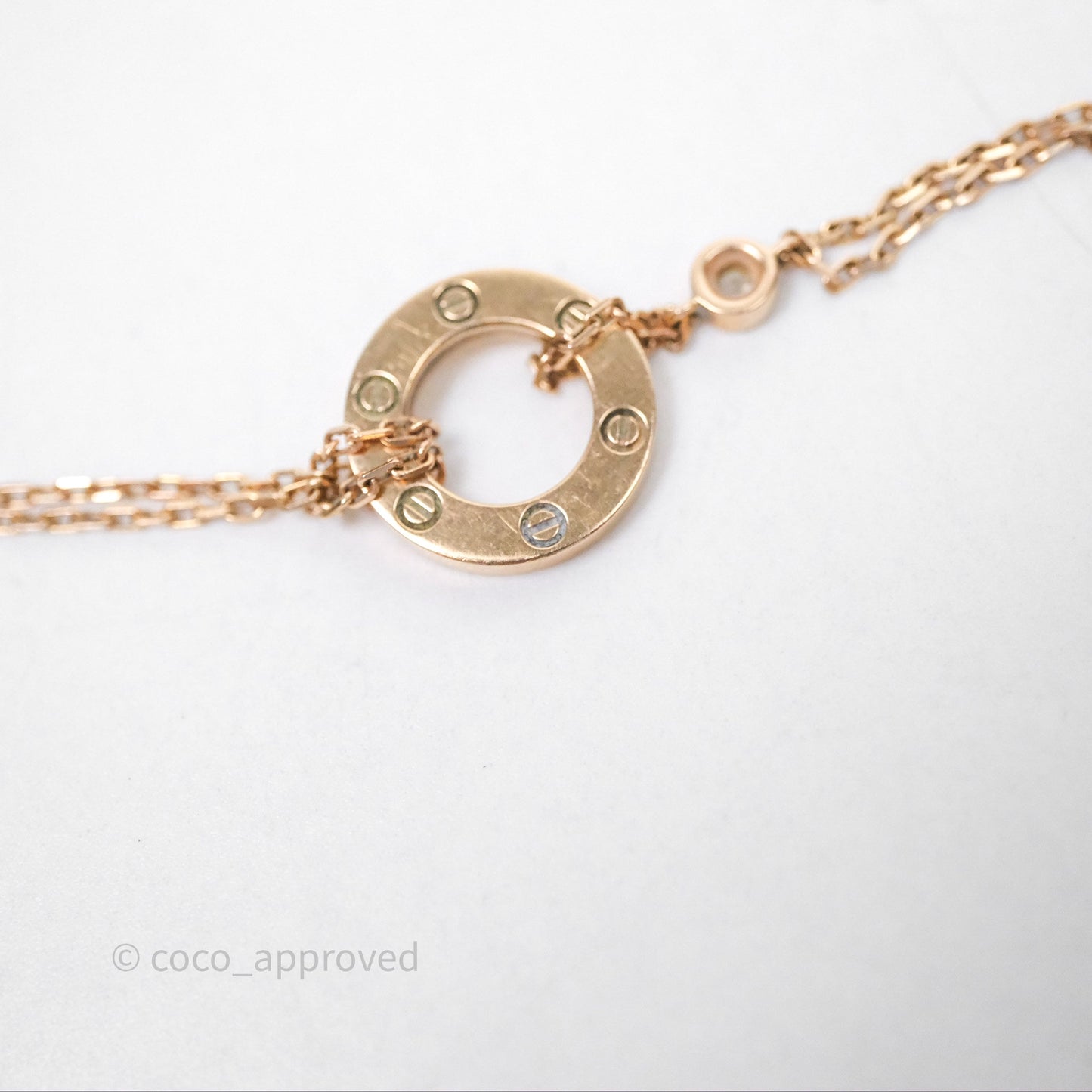 Cartier Love Bracelet Rose Gold Diamonds