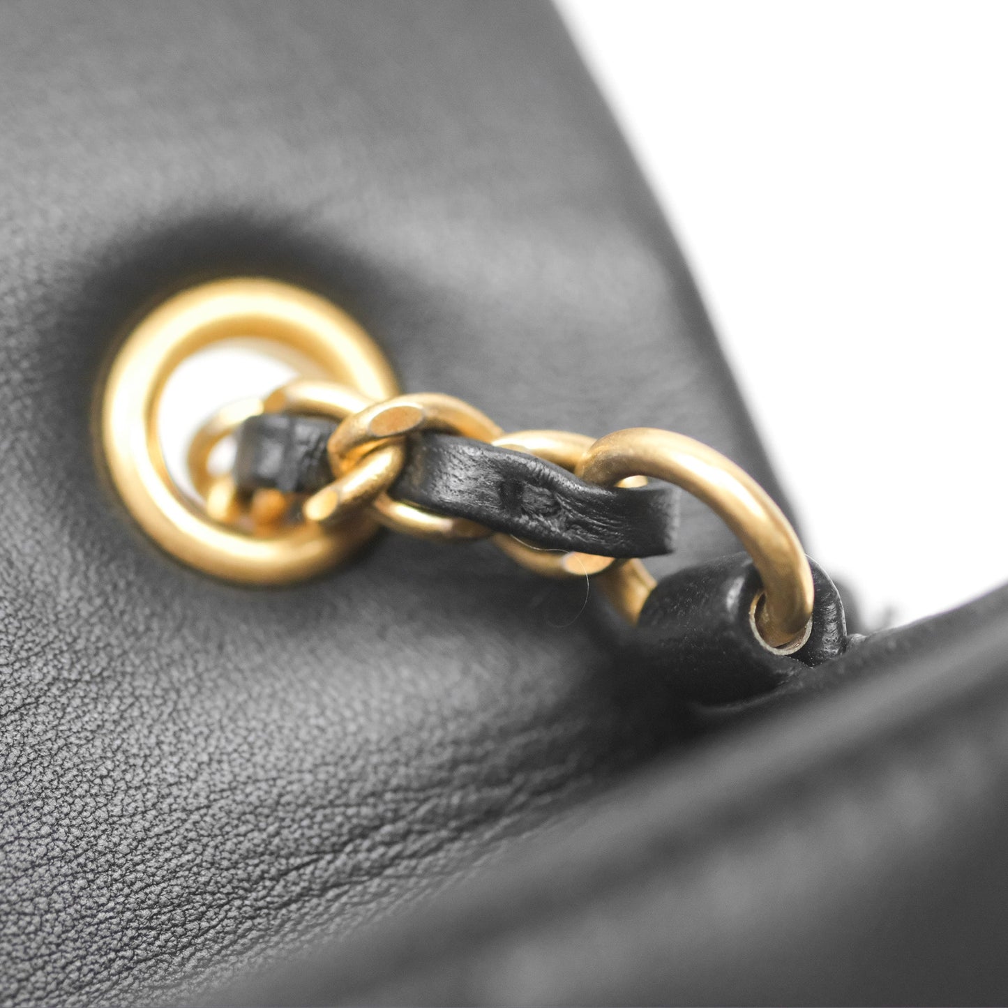 Chanel Mini Flap Bag With Heart CC Charm Black Lambskin Aged Gold Hardware 22B