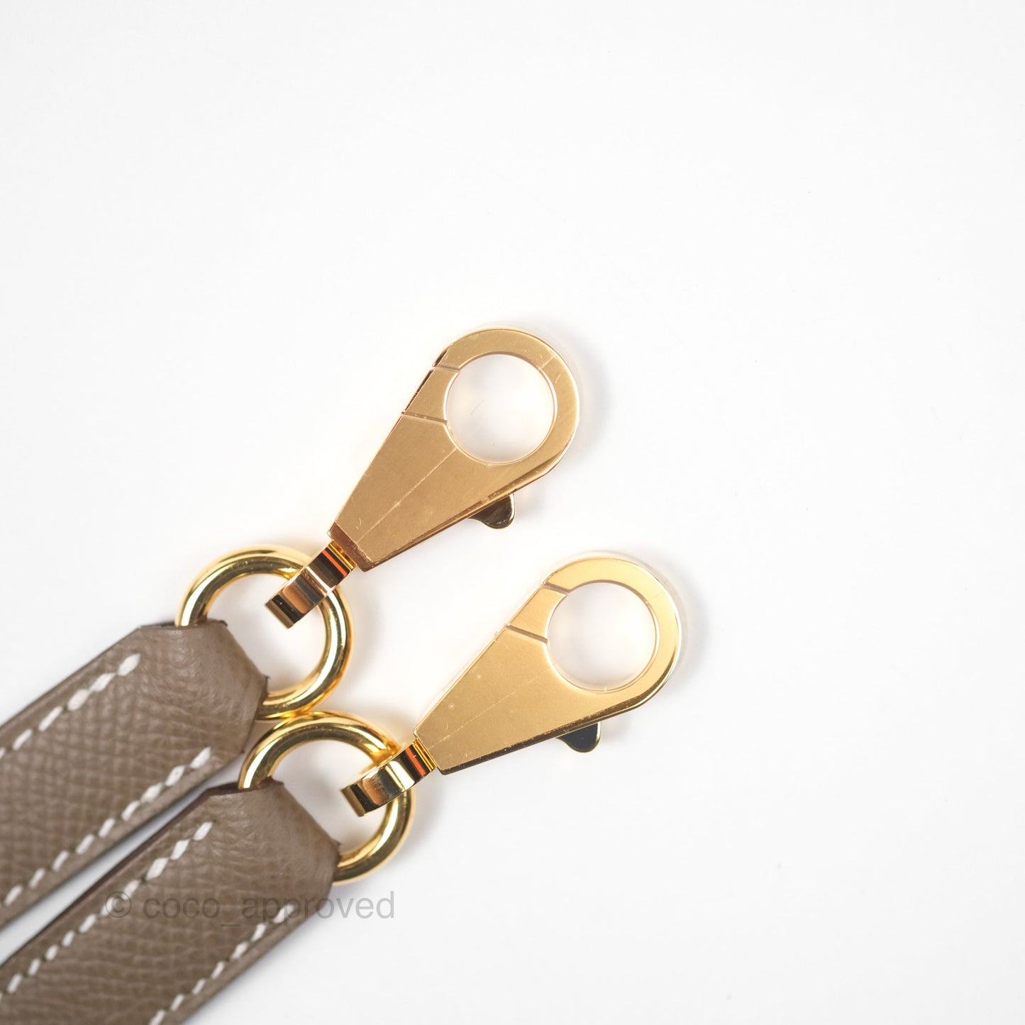 Hermès Sellier Kelly 25 Etoupe 18 Epsom Gold Hardware