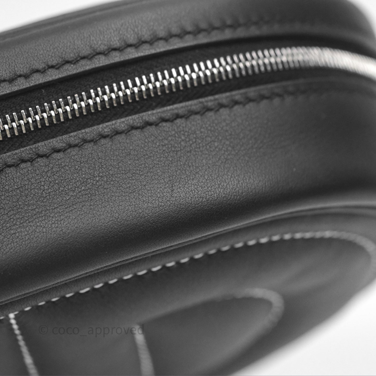 Hermes In-The-Loop Belt Bag Noir 89 Swift Palladium Hardware