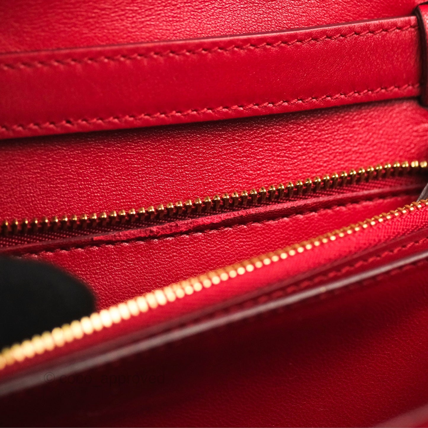 Celine Medium Classic Box Flap Red Calfskin
