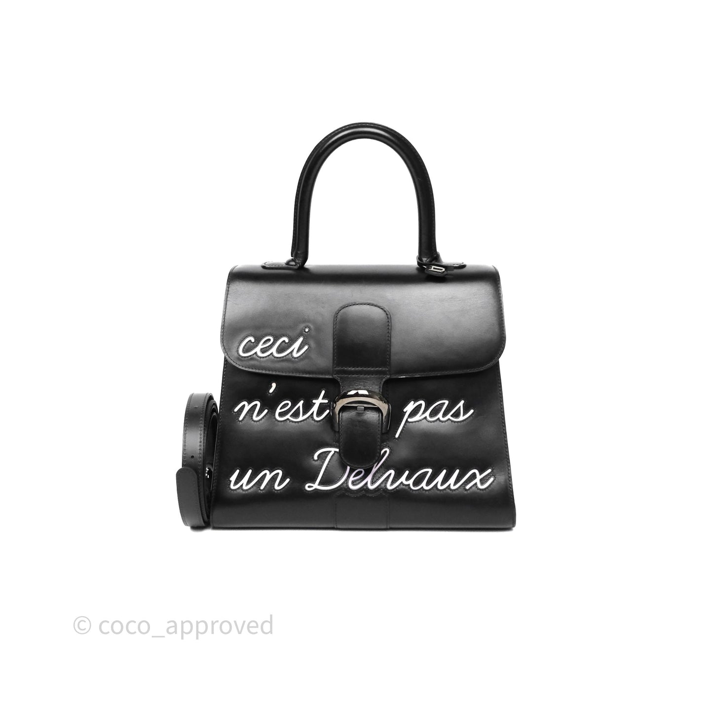 Delvaux Brillant L'Humour MM Black Calfskin