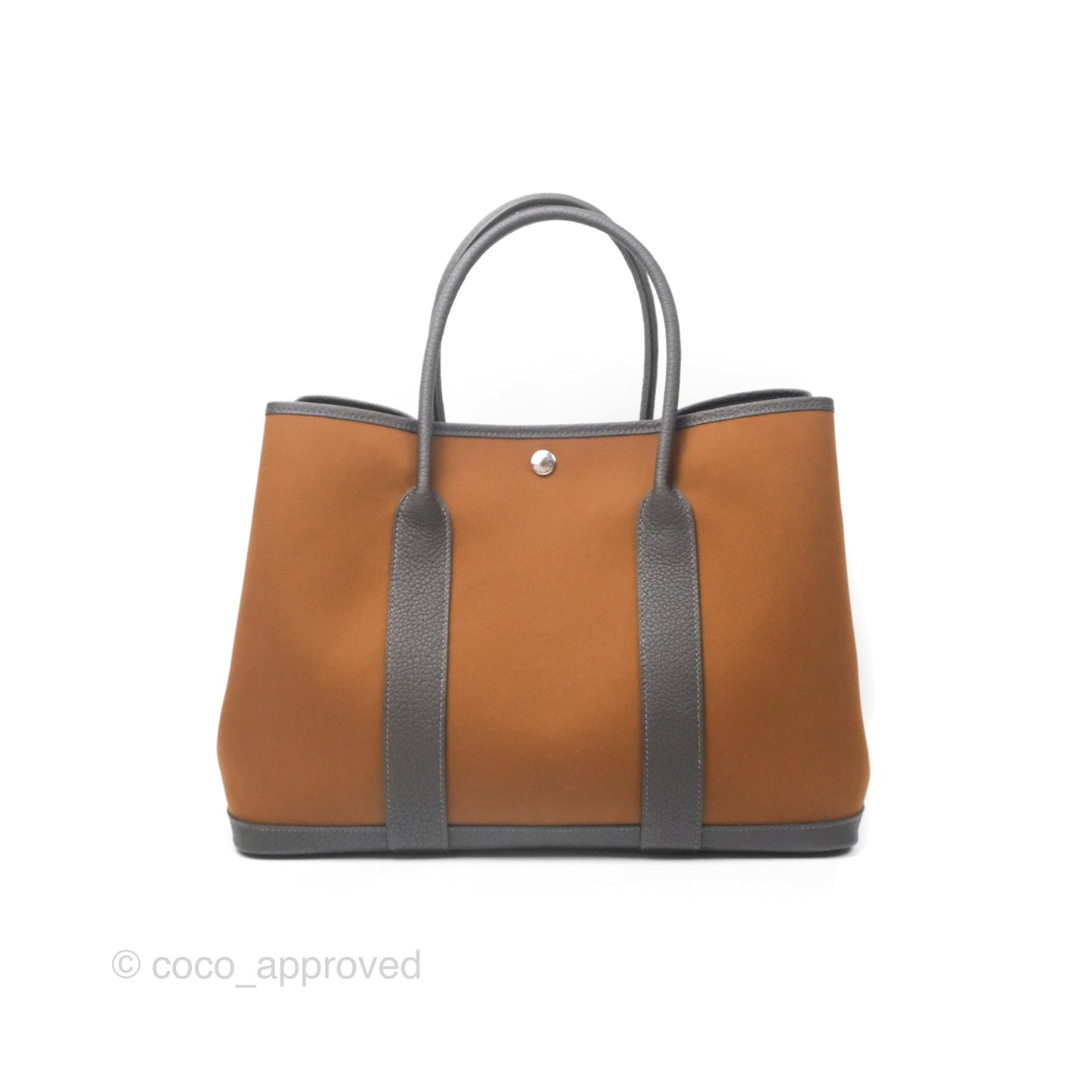 Hermès Garden Party 36 Canvas Alezan Ebene