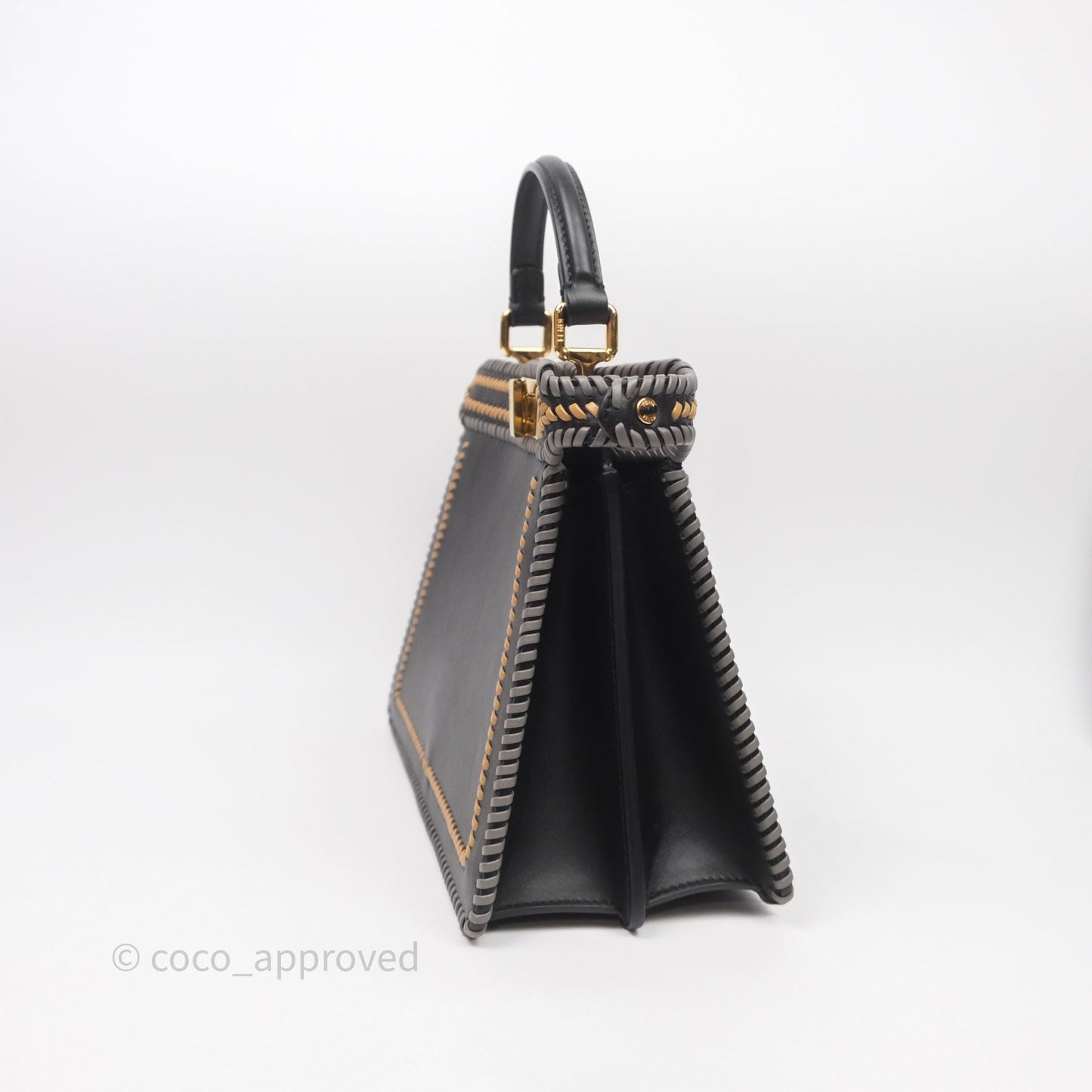 Fendi Small Peekaboo Iseeu Black/ Grey