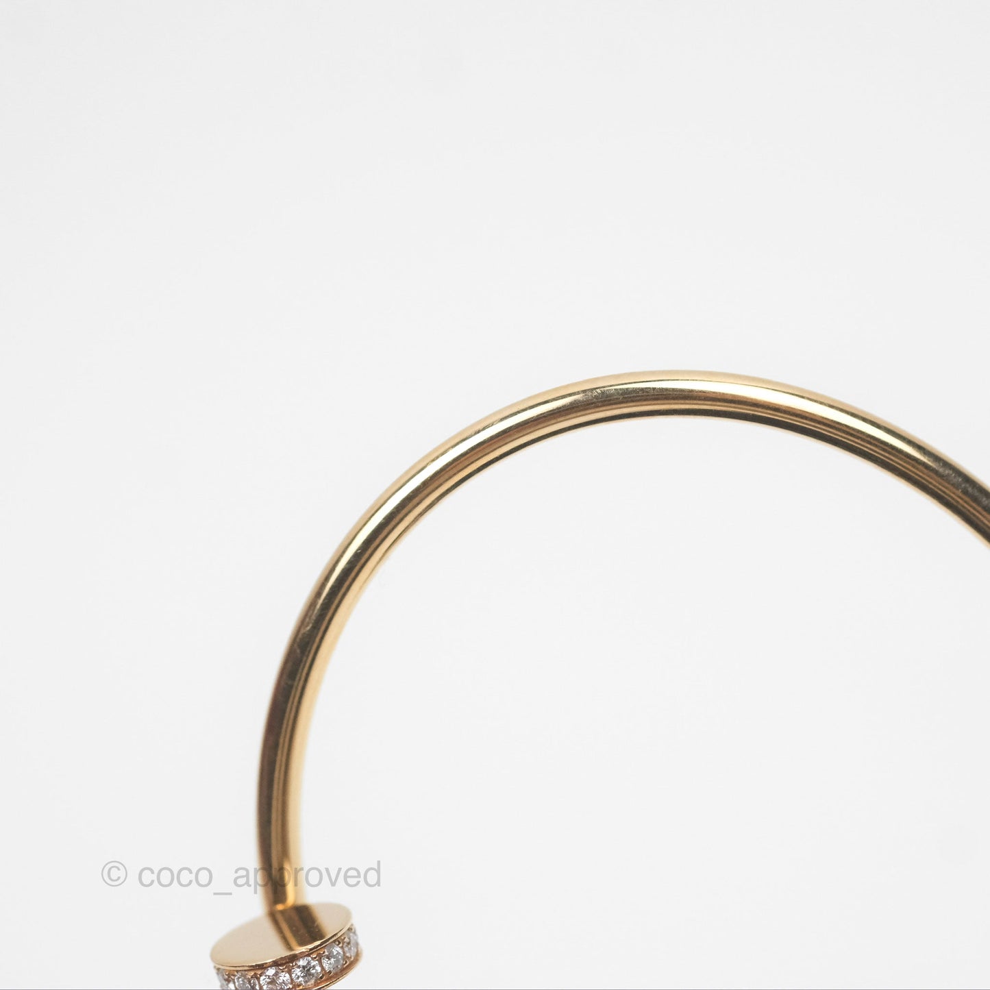 Cartier Small Juste Un Clou Bracelet 18K Pink Gold Diamond