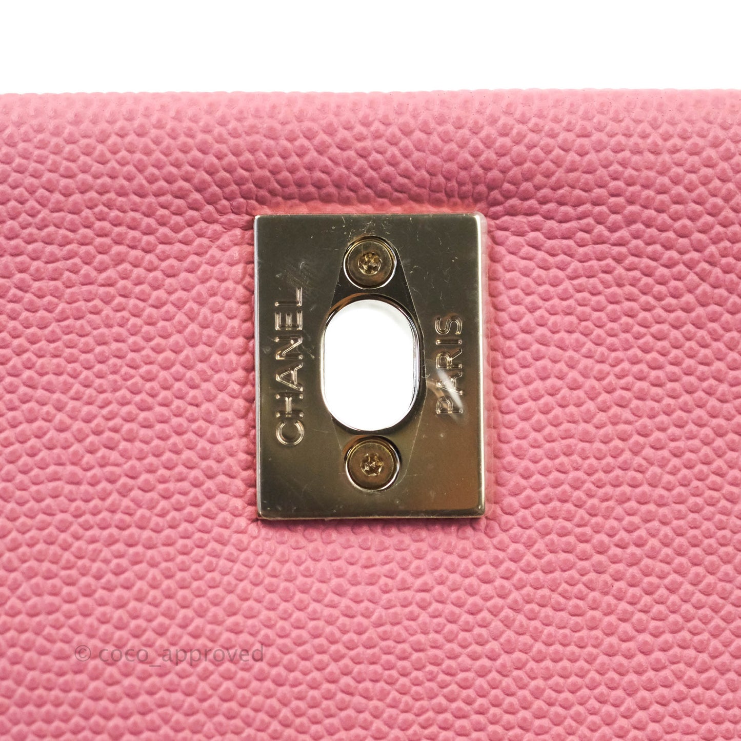 Chanel Mini (Small) Coco Handle Quilted Pink Caviar Gold Hardware 20A