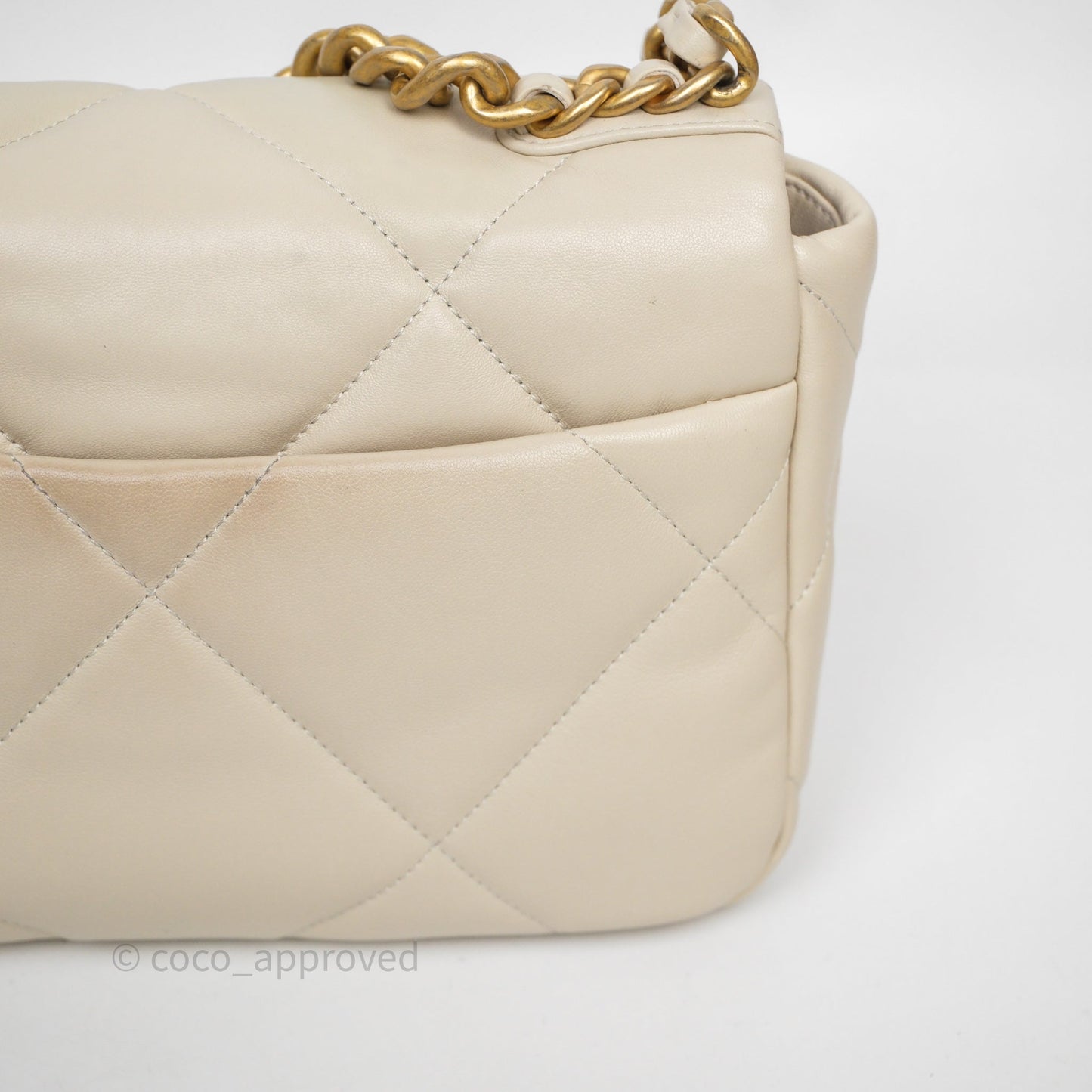 Chanel 19 Small Ivory Mixed Hardware