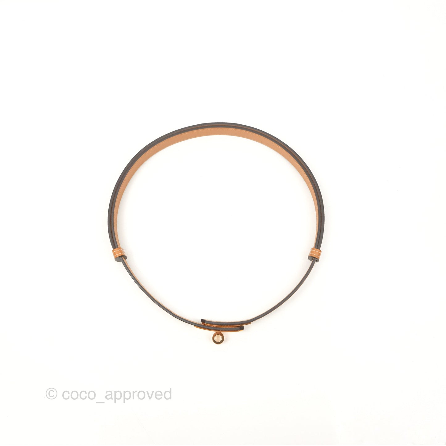 Hermès Kelly Buckle Belt Gold Epsom Rose Gold Hardware